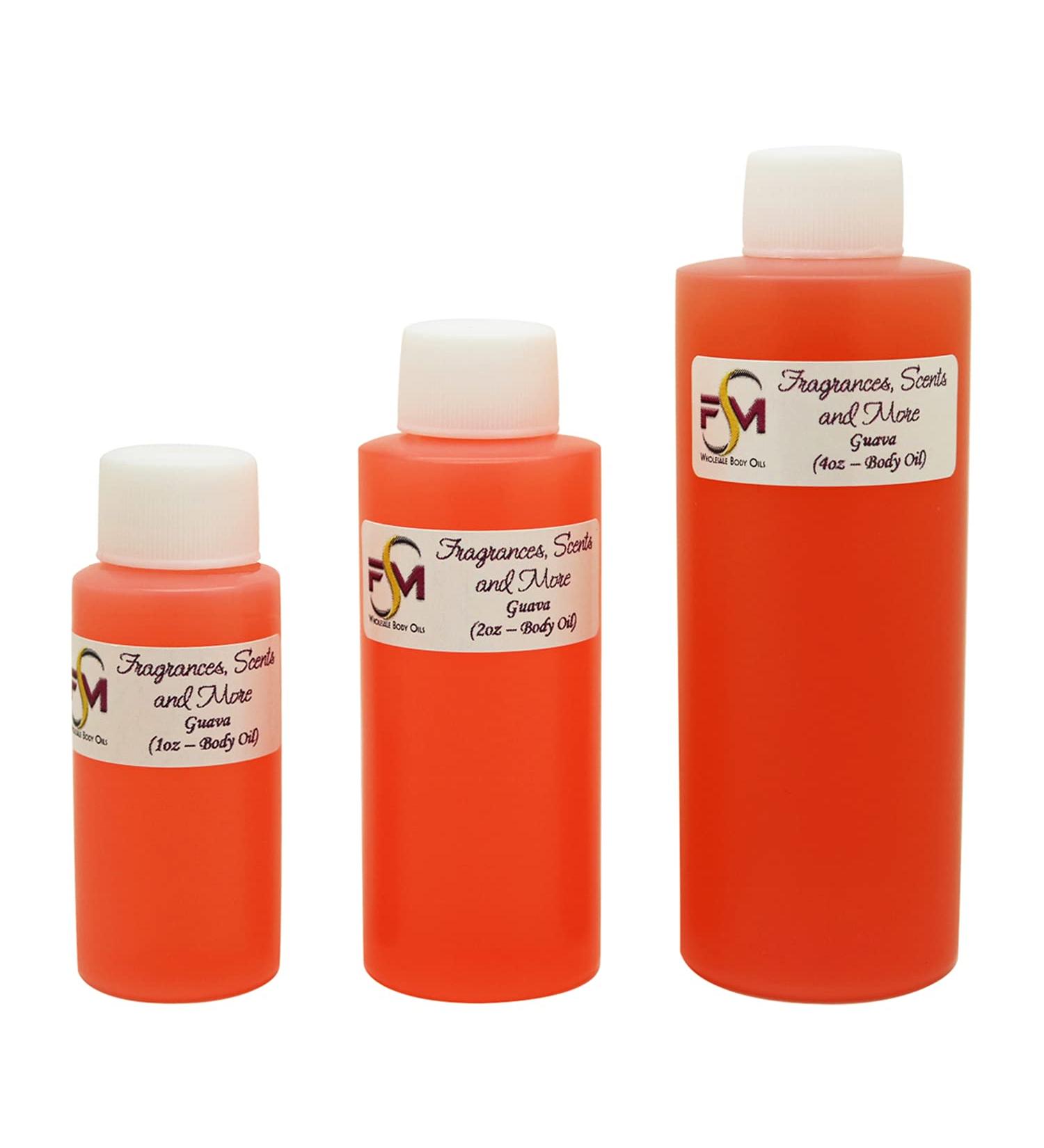 Guava Fragrance Oil - 3 Bottles 0.17 Fl Oz Glass Roll On (5ml) 0.17 Fl Oz (Pack of 3)