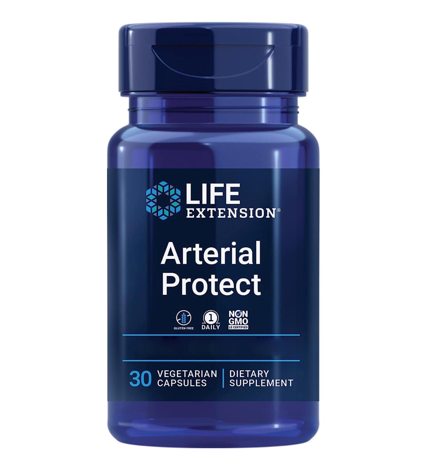 Life Extension Arterial Protect Pine Bark & Gotu Kola 30 Capsules | Gluten-Free, Non-GMO, Vegan | Lab Tested | Support Artery Health - Buy Online on GoSupps.com