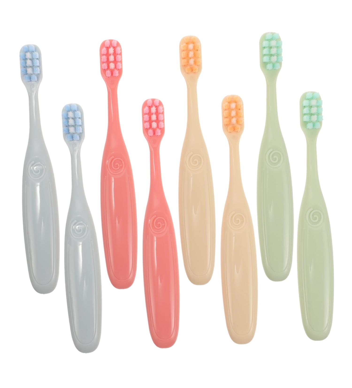Beaupretty 8-Piece Soft Toothbrush Set for Adults & Toddlers - Extra Soft Bristle Silicone Design - Buy Online on GoSupps.com