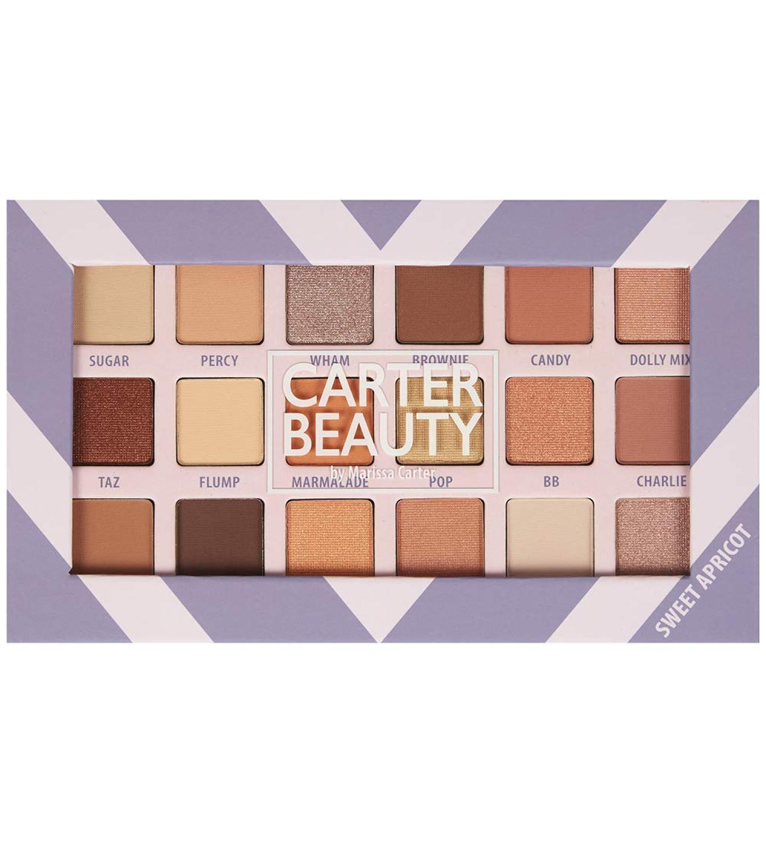 Carter Beauty 18 Shade Eyeshadow Palette - Long Lasting Shimmer & Matte Colors | Sweet Apricot | International Shipping Available - Buy Online on GoSupps.com