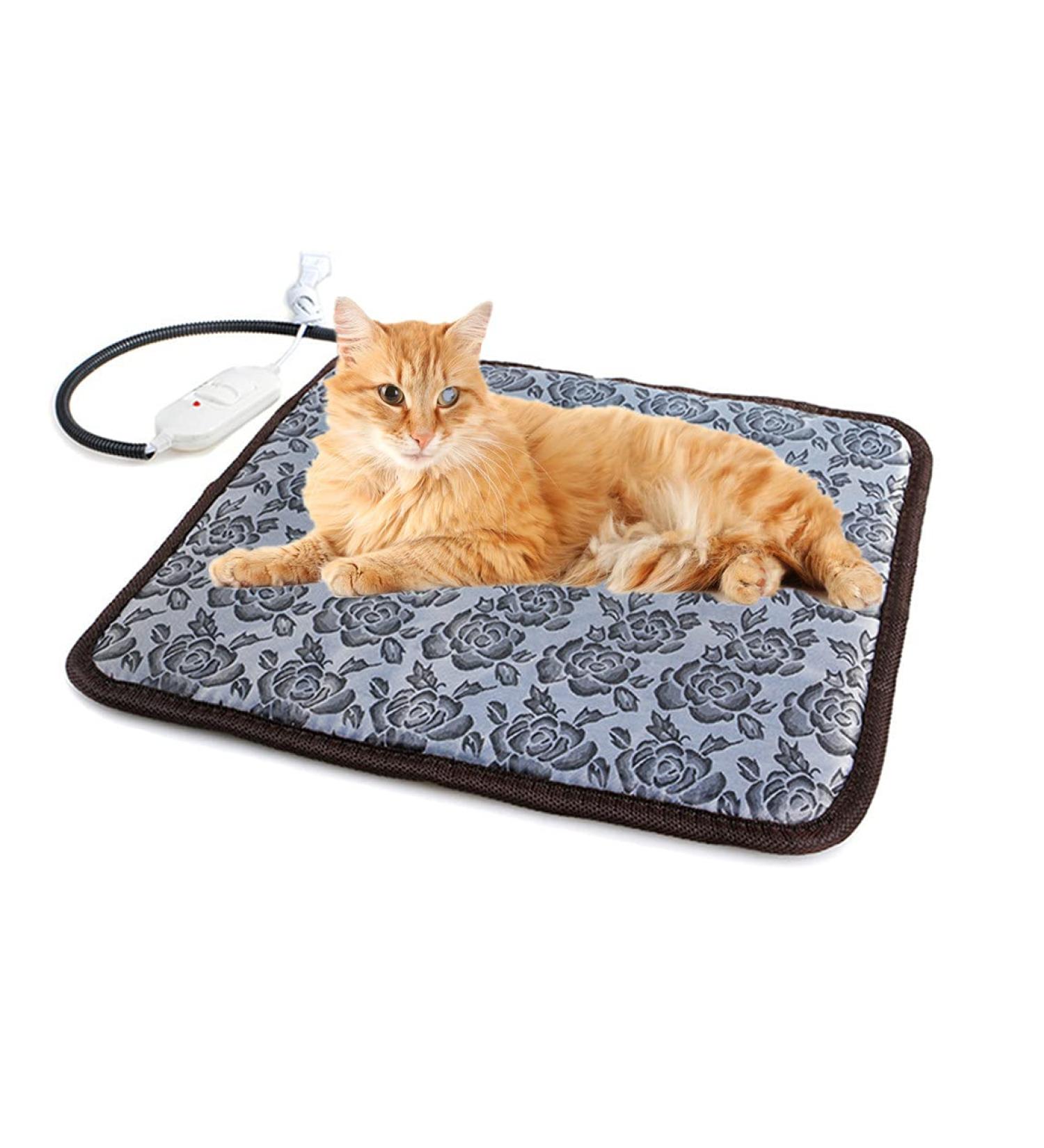 Hongyun Pet Heating Pad 17.7x17.7 - Waterproof Indoor Warming Mat for Cats and Dogs | Chew Resistant Cord for Safety - Buy Online on GoSupps.com