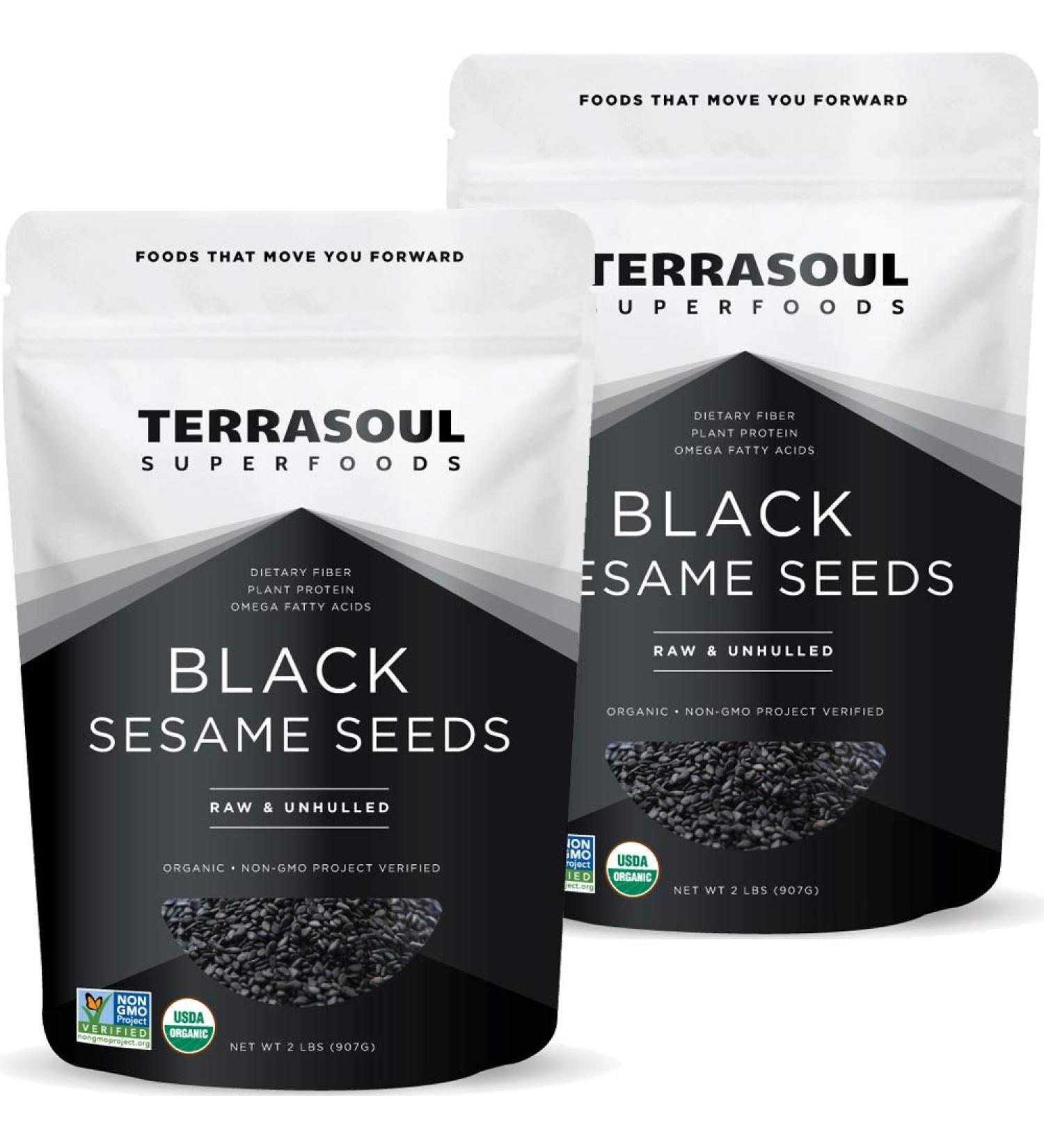 Terrasoul Superfoods Organic Black Sesame Seeds 4 Lbs (2 Pack) - Raw  Unhulled  Lab-Tested sesame 2 Pound (Pack of 2) - Buy Online on GoSupps.com