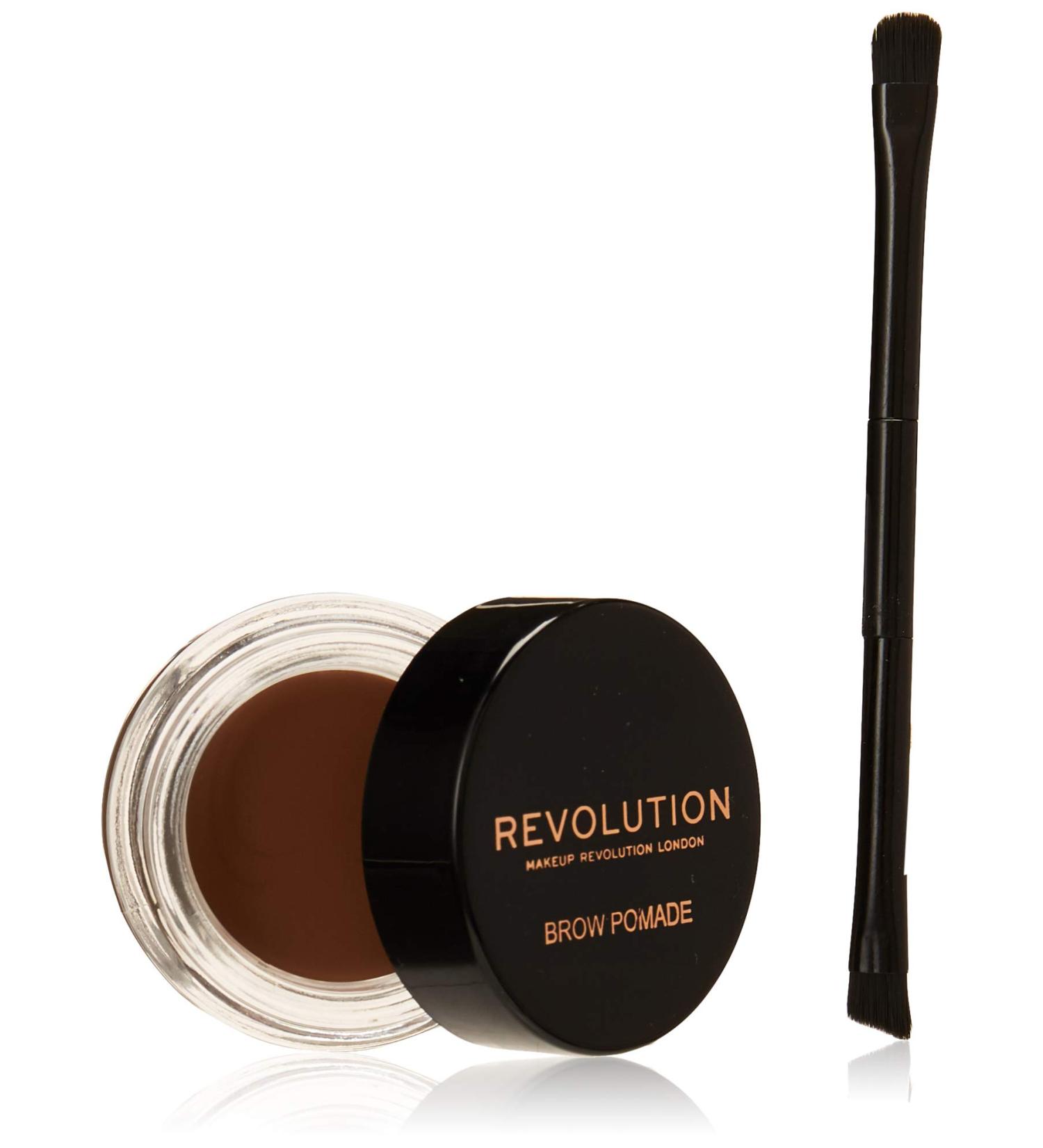 Makeup Revolution Brow Pomade Soft Brown - 3g | Long-Lasting Perfectly Defined Eyebrows - International Shipping Available - Buy Online on GoSupps.com