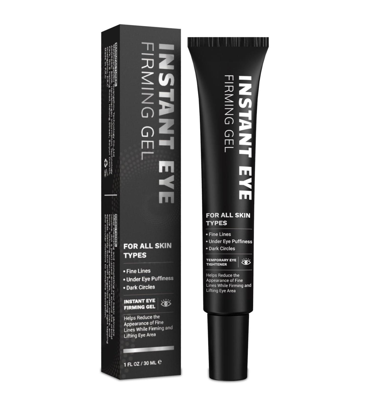 Instant Firming Eye Cream for Under Eye Bags and Puffiness Dark Circles Treatment Anti-Aging Eye Tightener Temporary Face Lift Reduces Fine Lines (1 Fl Oz) - Buy Online on GoSupps.com