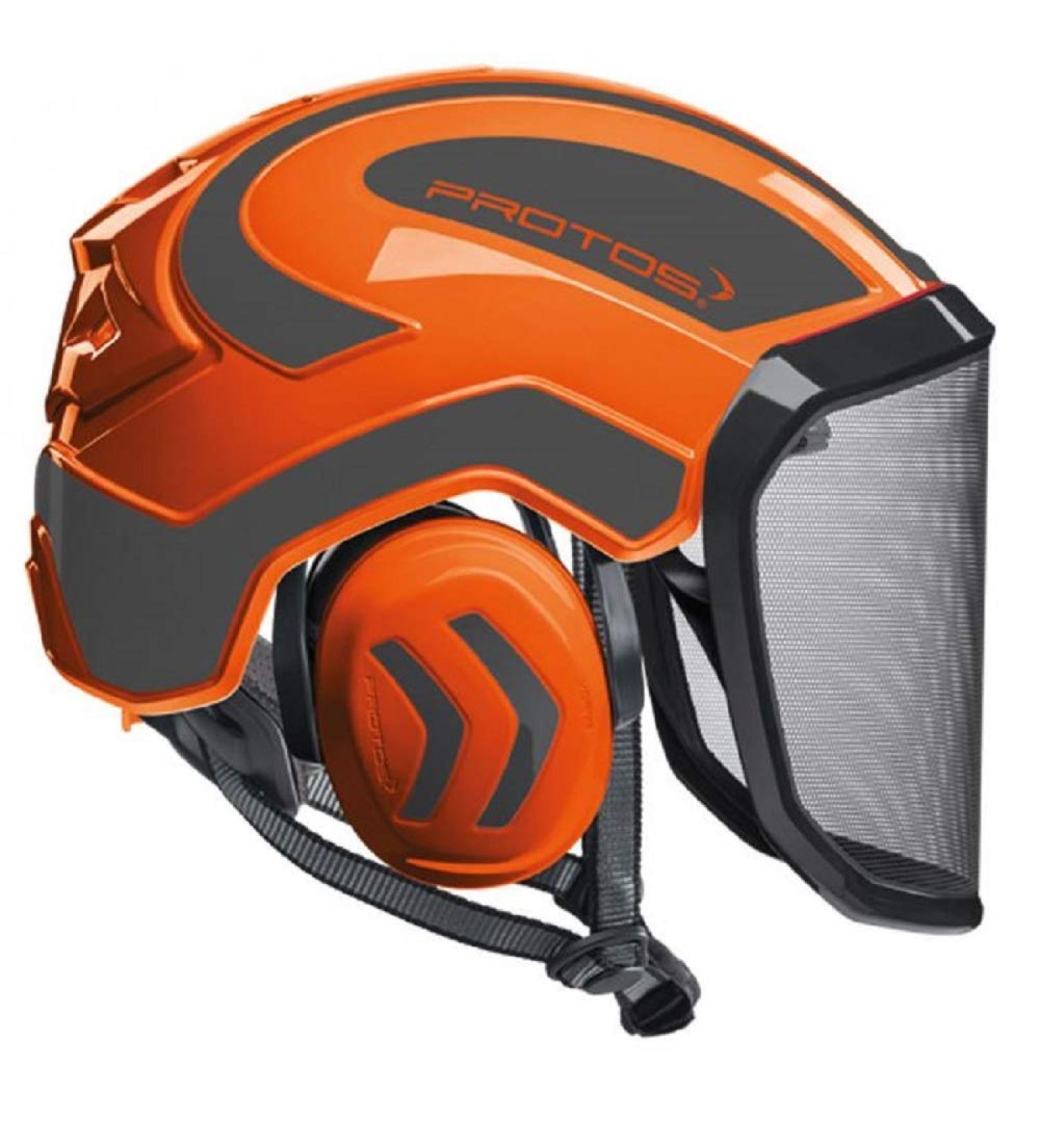 Pfanner Protos Integral Arborist Helmet (Orange & Grey)