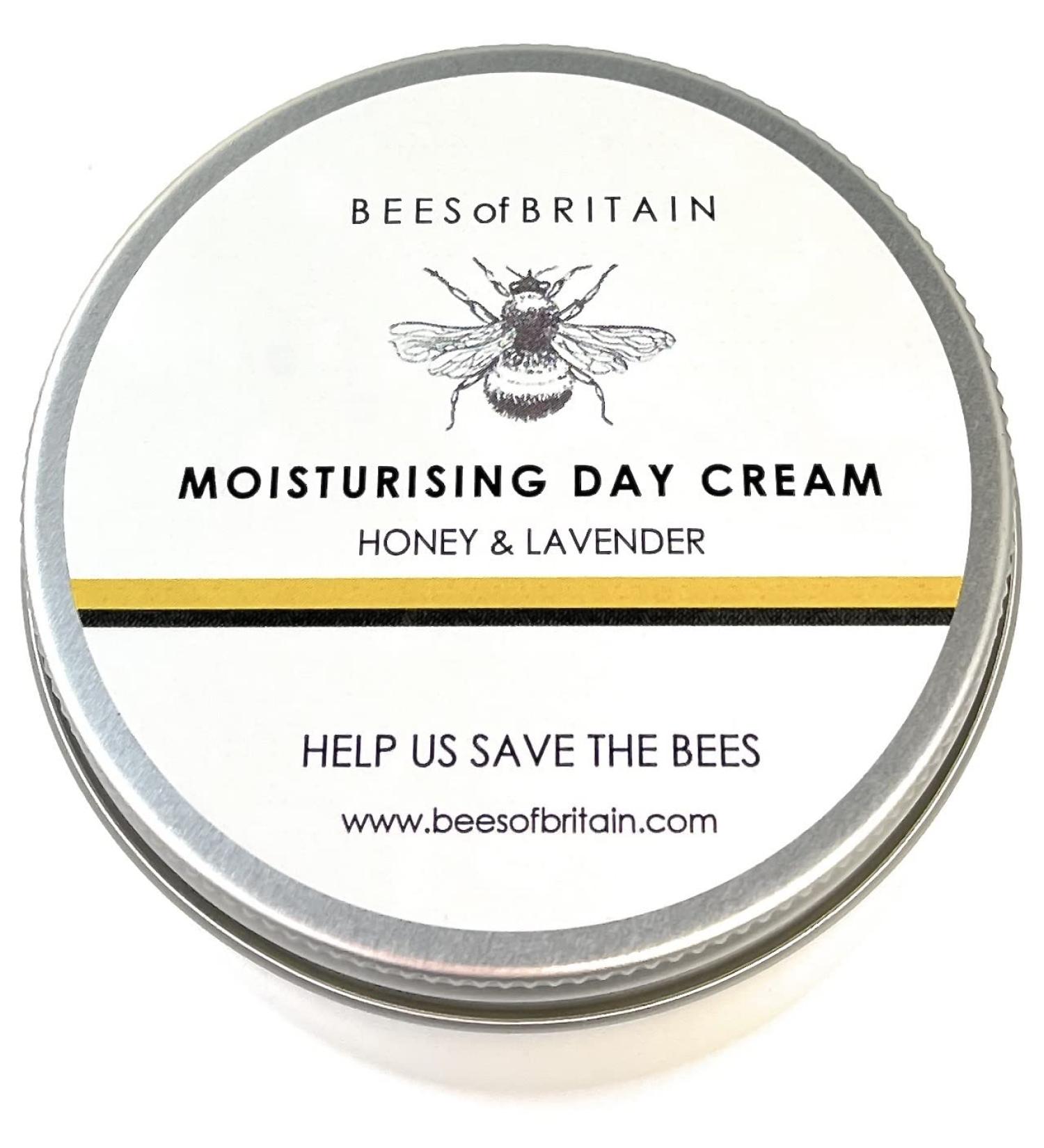 BEES of BRITAIN - 99% Natural Rich Day Cream - Honey Lavender. Soothe Nourish Hydrate Dry Skin. pH 5.5 Sensitive Skin. We Donate 5% of our Profit to Save Bees + Pollinators.100g - Buy Online on GoSupps.com