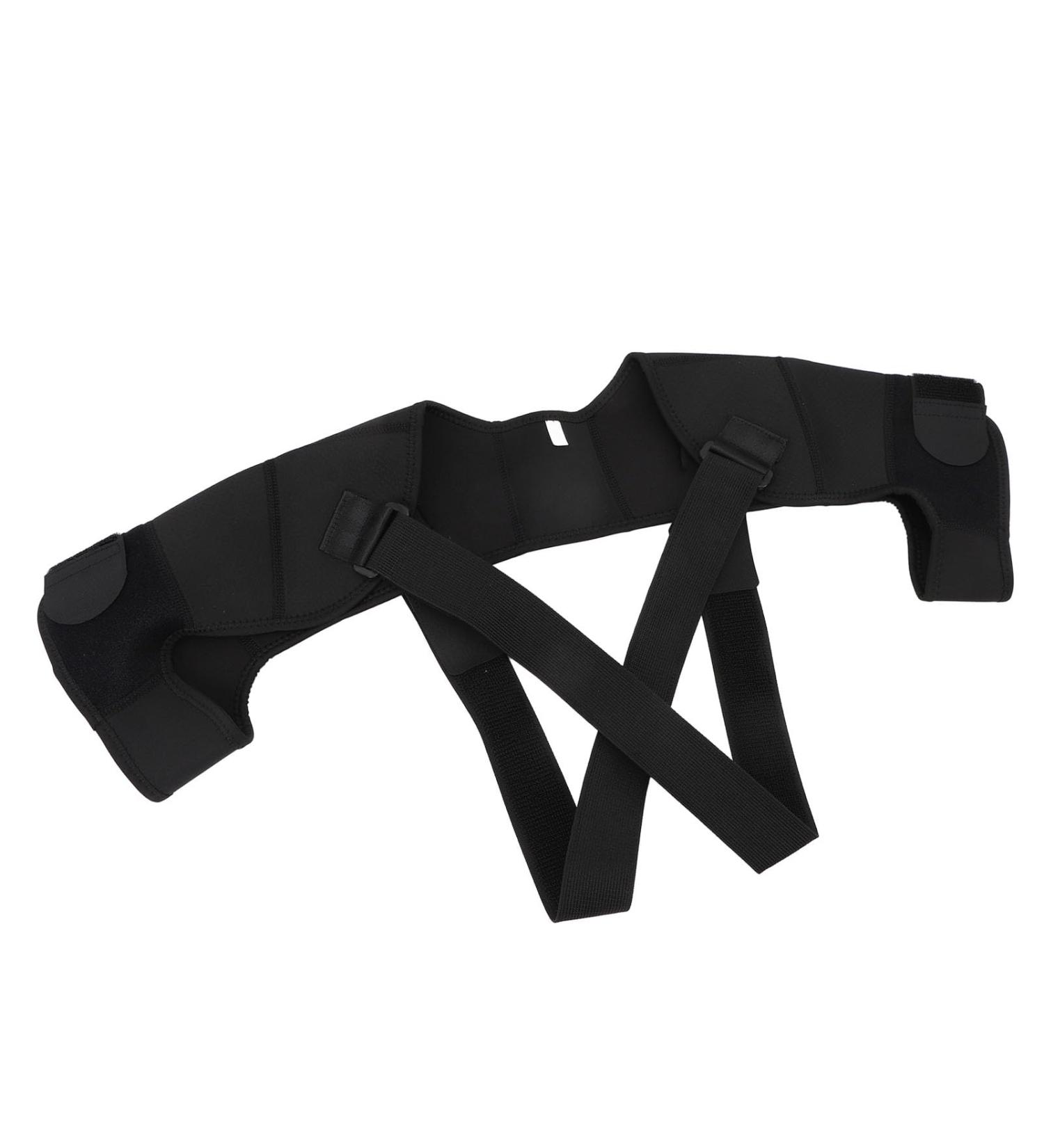 Shoulder Stability Brace - Adjustable Back Posture Support & Sweat-Wicking Dual Shoulder Brace for Injury Prevention | S Size - Buy Online on GoSupps.com