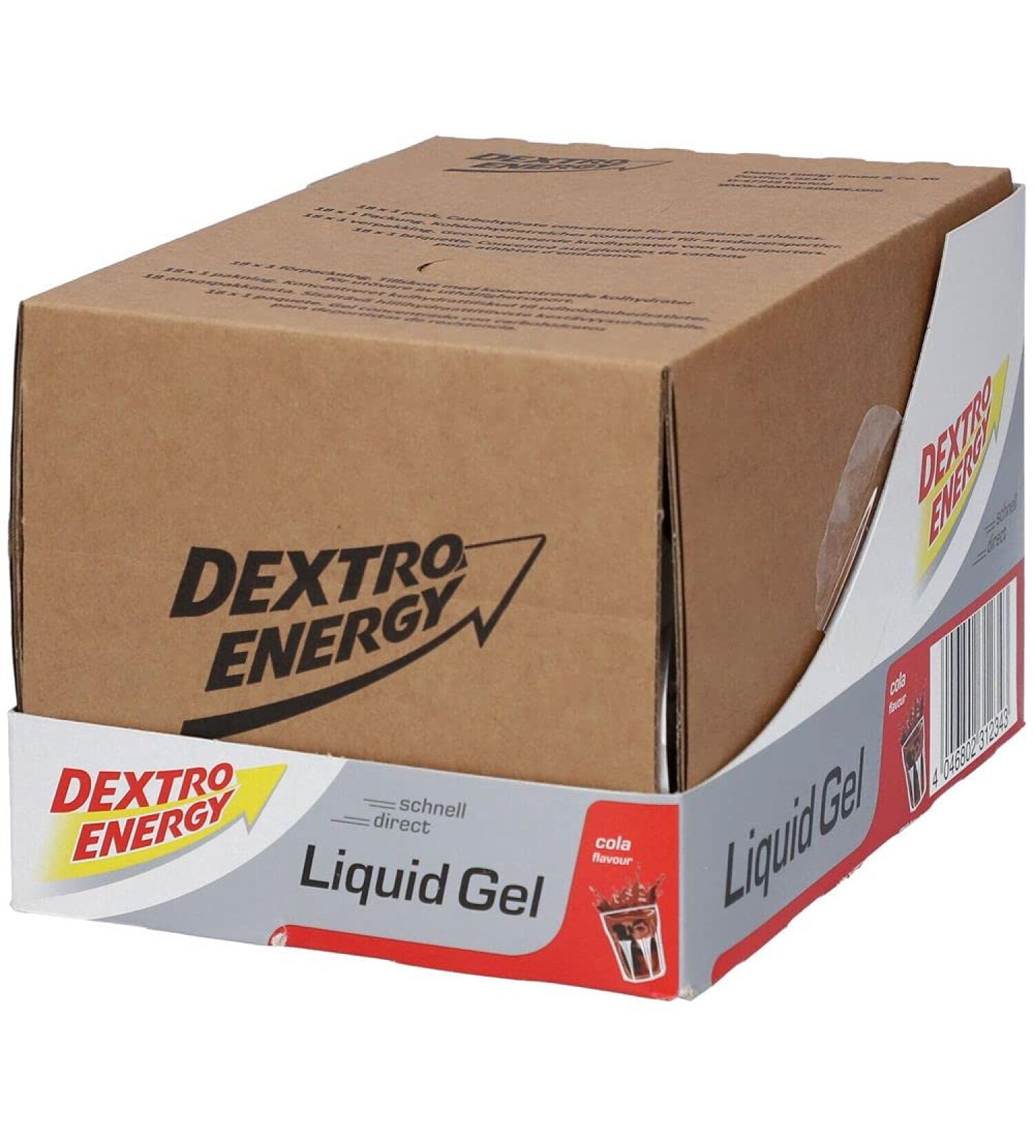 Dextro Energy Sports Nutrition Liquid Gel Cola Flavour - 18 x 60ml | Fast International Shipping - Buy Online on GoSupps.com