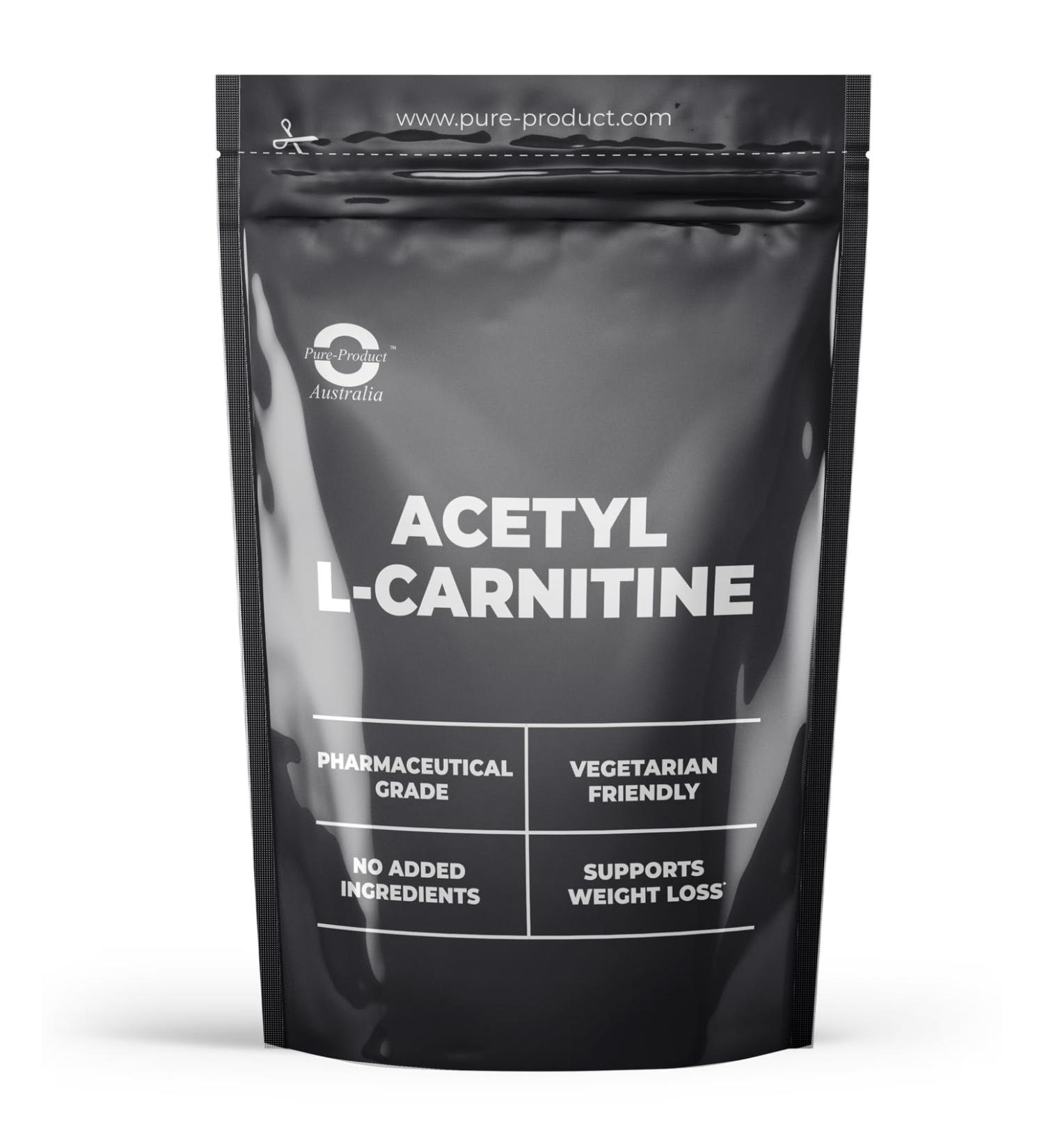 Pure-Product Australia- Acetyl L-Carnitine ALCAR HCL Powder Premium Quality- 2.2 lbs- Vegetarian Friendly