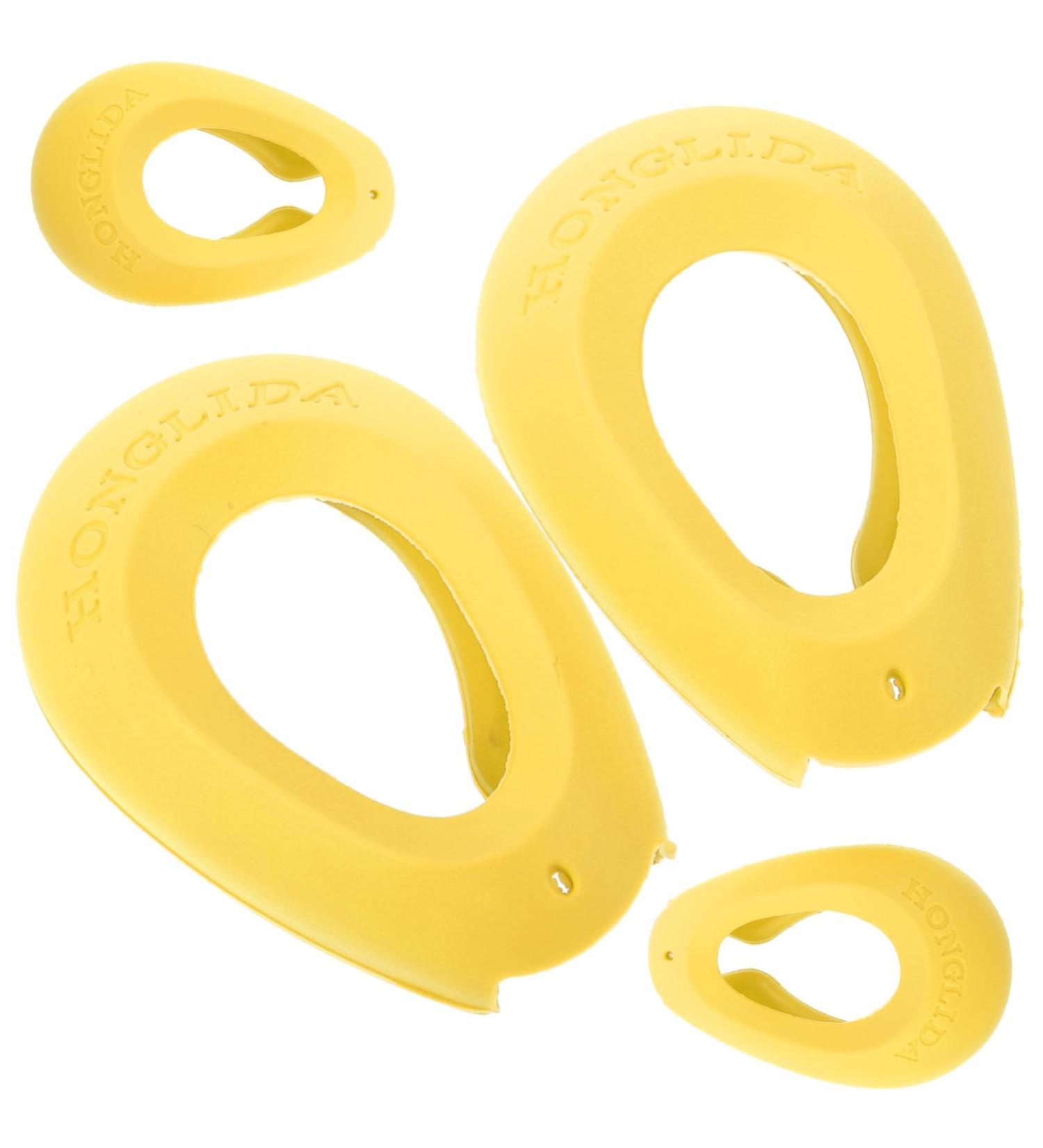 MAGICLULU 2 Pairs Ear Caps for Styling Reusable Ear Covers for Hair Dye Heat Protection Hairdressing Ear Caps Hair Dryer Ear Cover Unisex Muffs Bedpan Pregnant Woman Water Proof 7.5x5cm Yellow - Buy Online on GoSupps.com