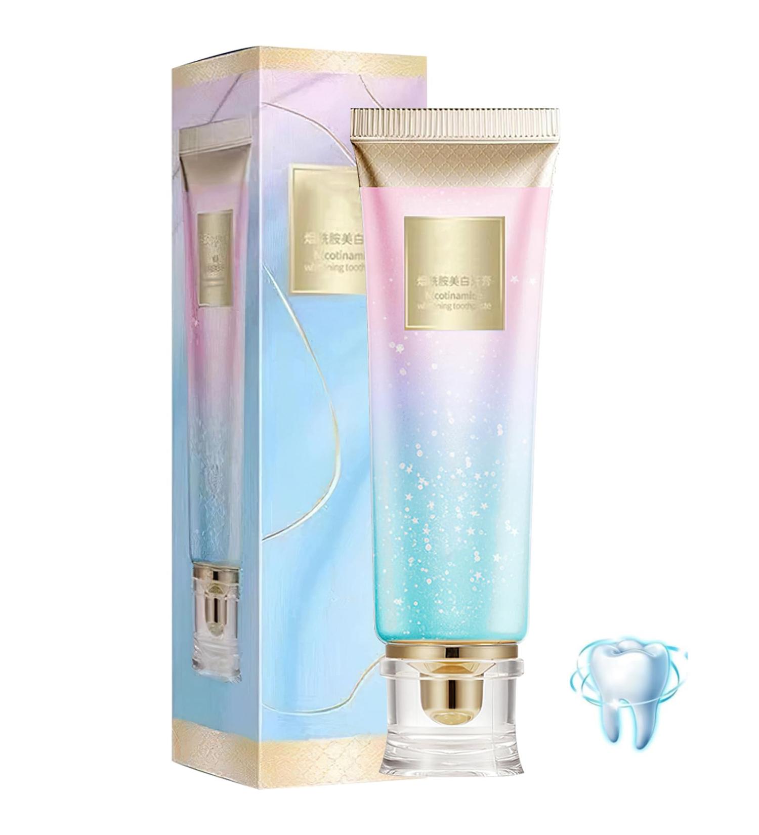 Niacinamide White Toothpaste Niacinamide Whitening Complete Care Toothpaste Remove Tooth Stains Repair and Protect Teeth Natural Peppermint - Buy Online on GoSupps.com