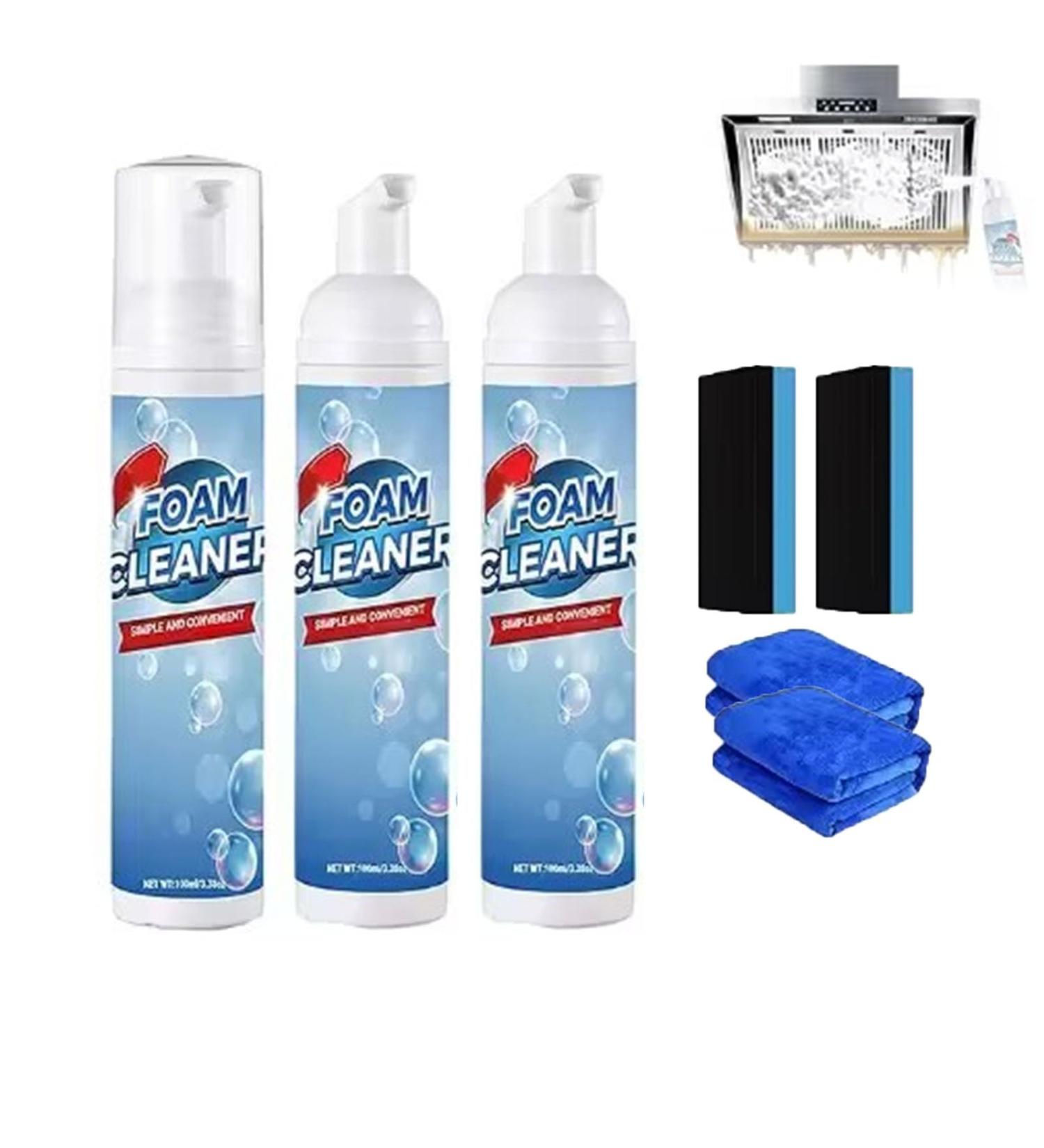 Multi-Purpose Kitchen Cleaner - Powerful Splash Foam Spray Multi-Purpose Easy Cleaning Foam Cleaner Spray All Purpose Cleaning Spray For Bathrooms And Kitchens (2 PCS) - Buy Online on GoSupps.com