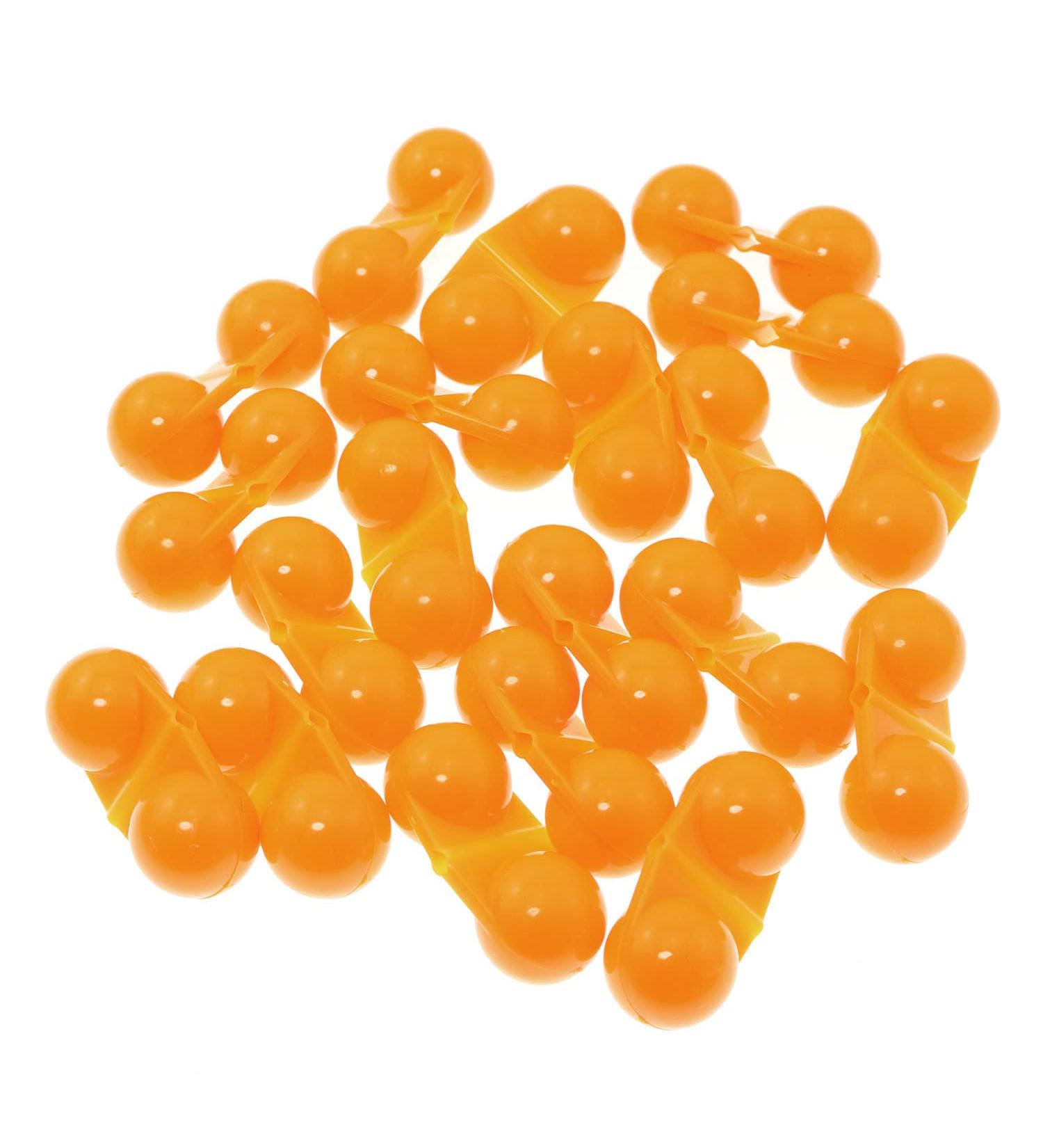ZRM&E 20pcs Plastic Fishing Double Rattle Bait Alarm Sea Fishing Attractor Bell - Orange - Buy Online on GoSupps.com