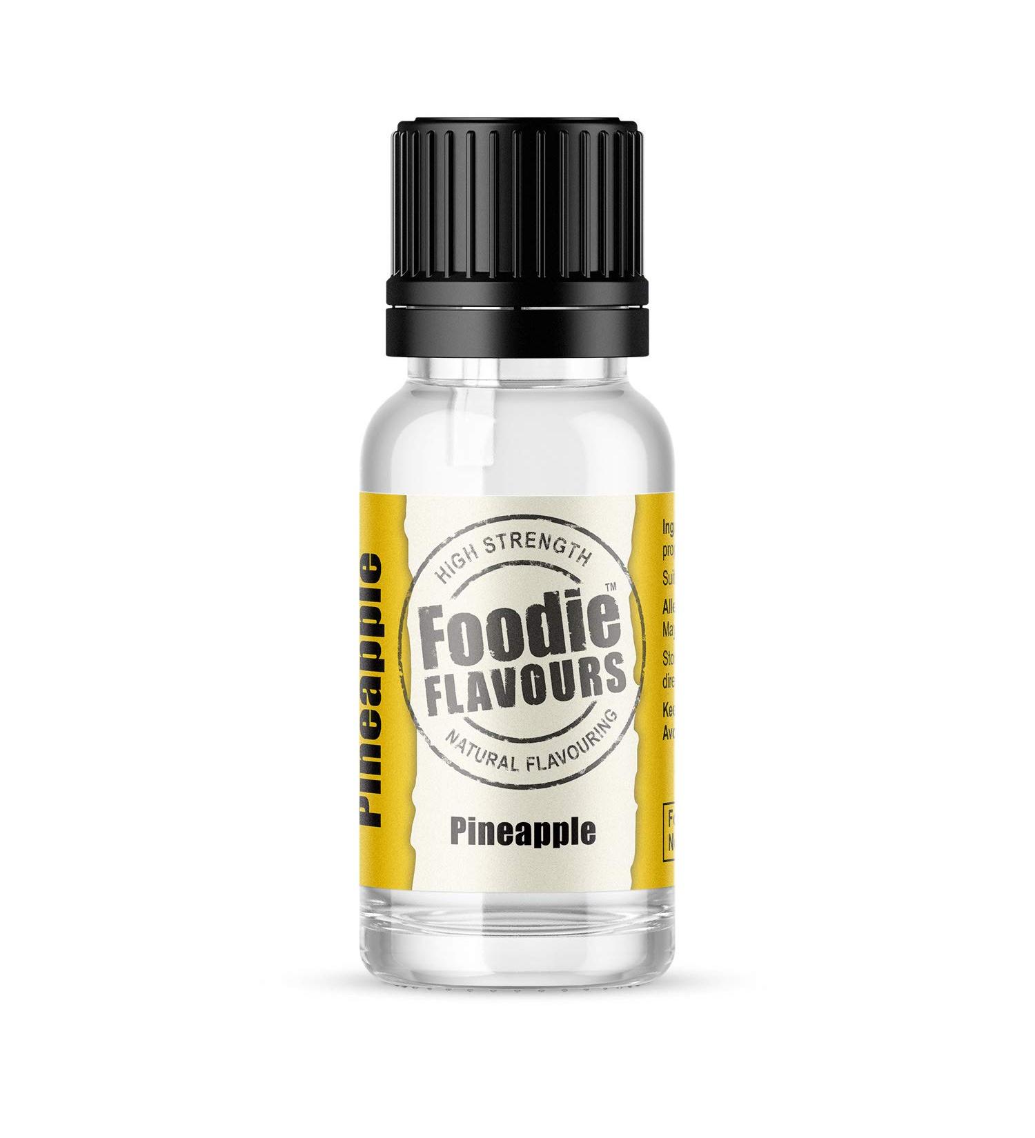 Foodie Flavours Natural Pineapple Flavouring High Strength - 15ml pineapple 15 ml (Pack of 1)