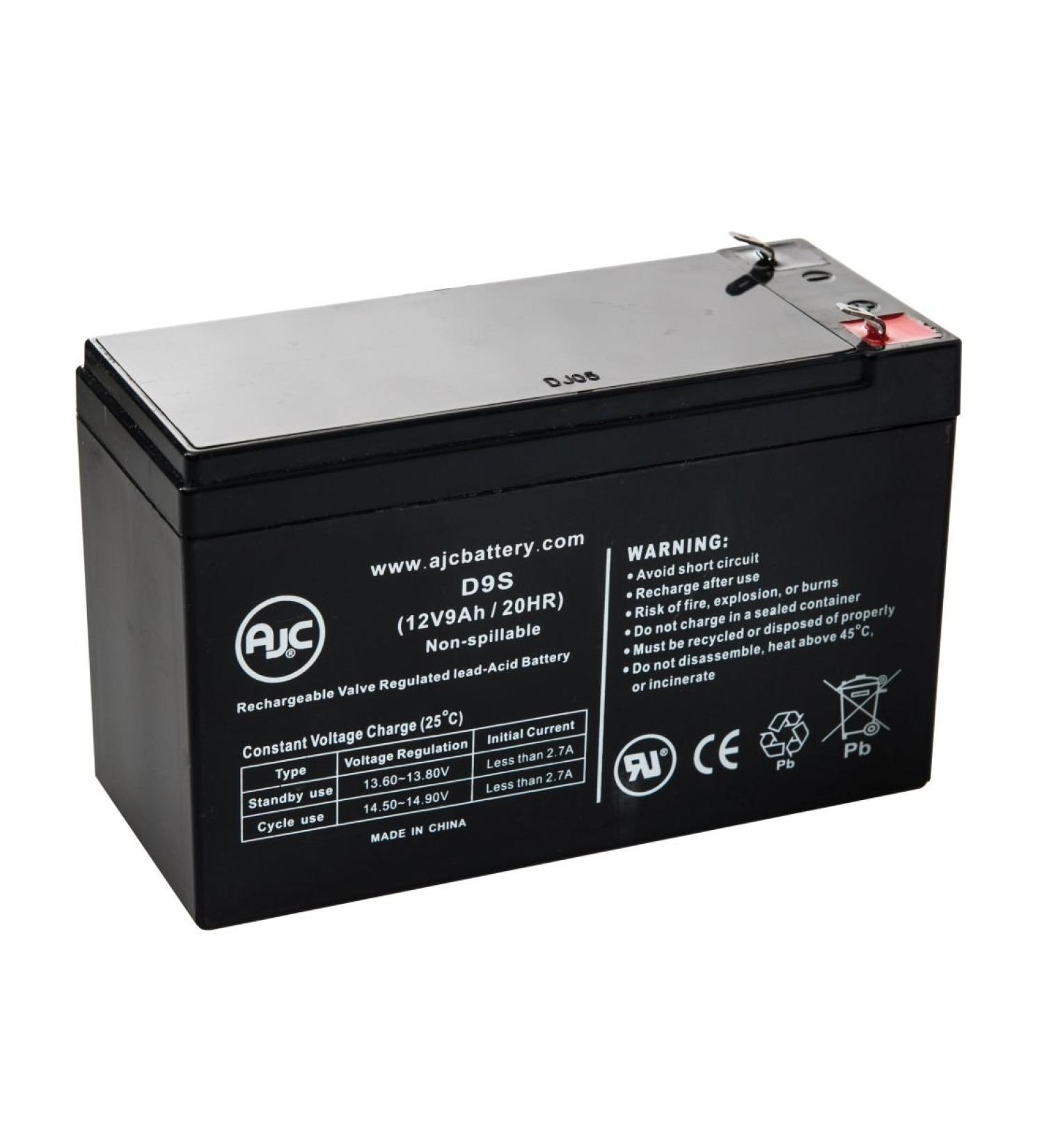 AJC Battery Compatible with CyberPower 1500VA CP1500PFCLCD 12V 9Ah UPS Battery