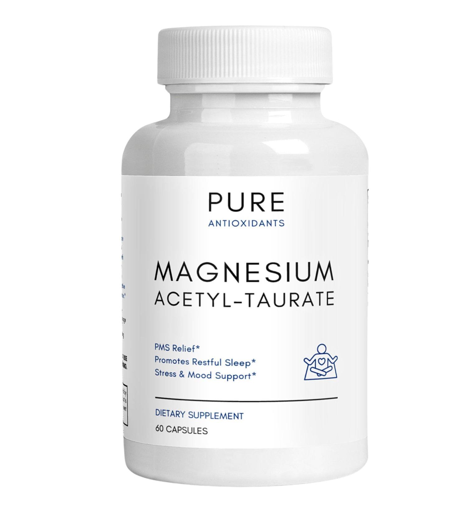 Magnesium Acetyl Taurate - 700mg - (ATA MG TauroMag) Magnesium Supplement - 60 Capsules - Buy Online on GoSupps.com