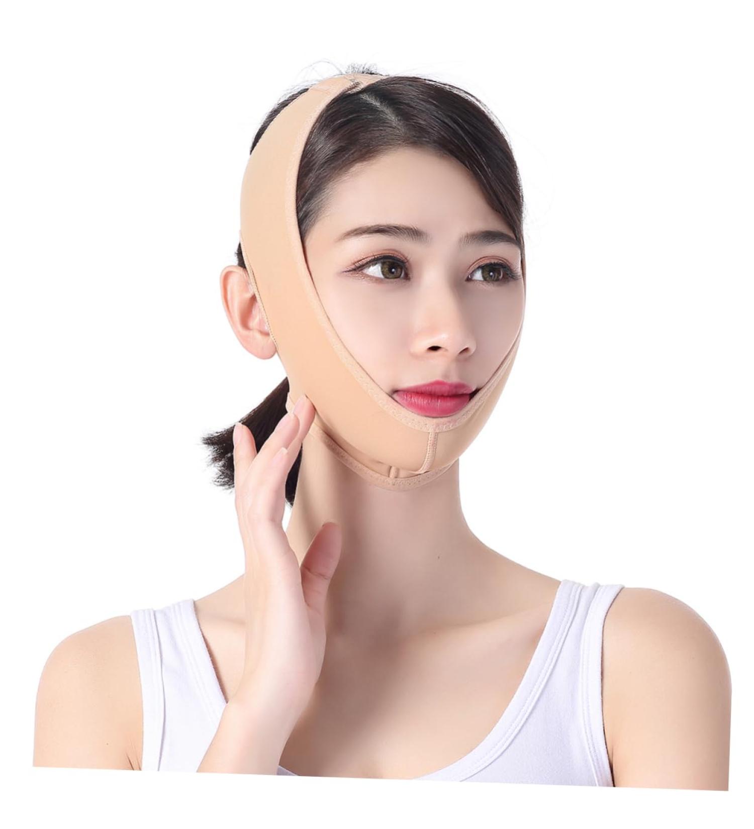 FRCOLOR Chin Lift Skin Lifting Strap Cheek Slimming Strap V Line Shaper Lifting Belt Thin Belt Compact High Elastic Slimming Film - Buy Online on GoSupps.com