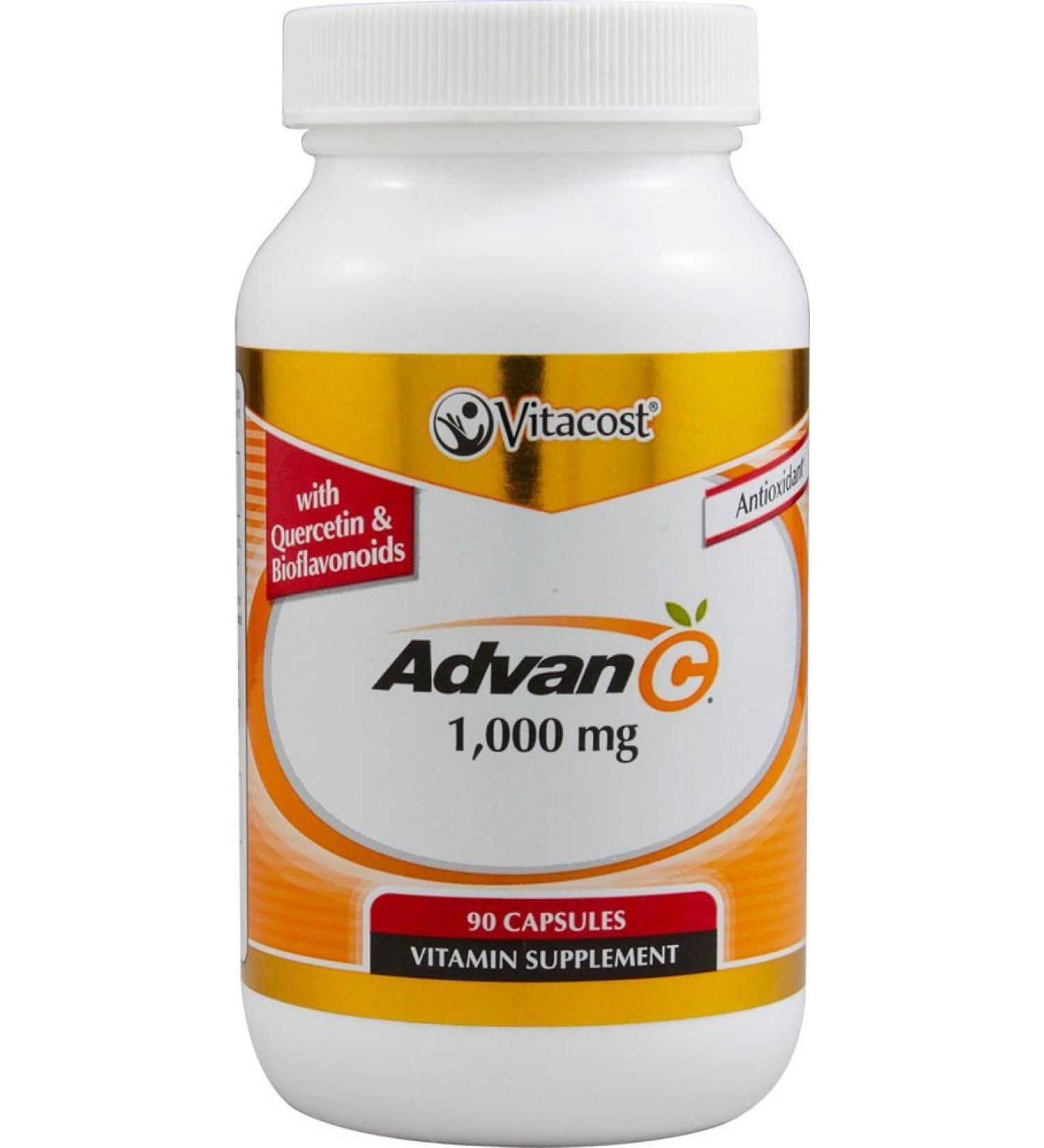 Synergy Advan-C 1 000 mg with Quercetin & Bioflavonoids - 1000 mg - 90 Capsules