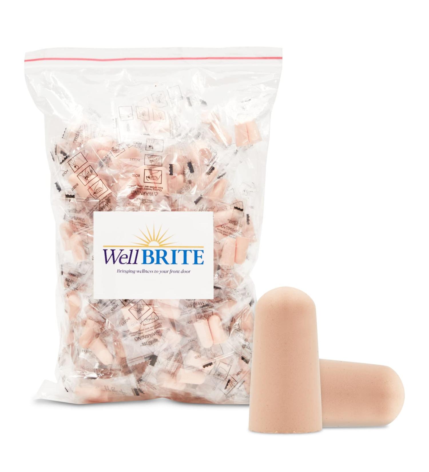 100 Pairs Disposable Foam Ear Plugs for Sleeping, Noise Reduction, Travel - Nude - Buy Online on GoSupps.com