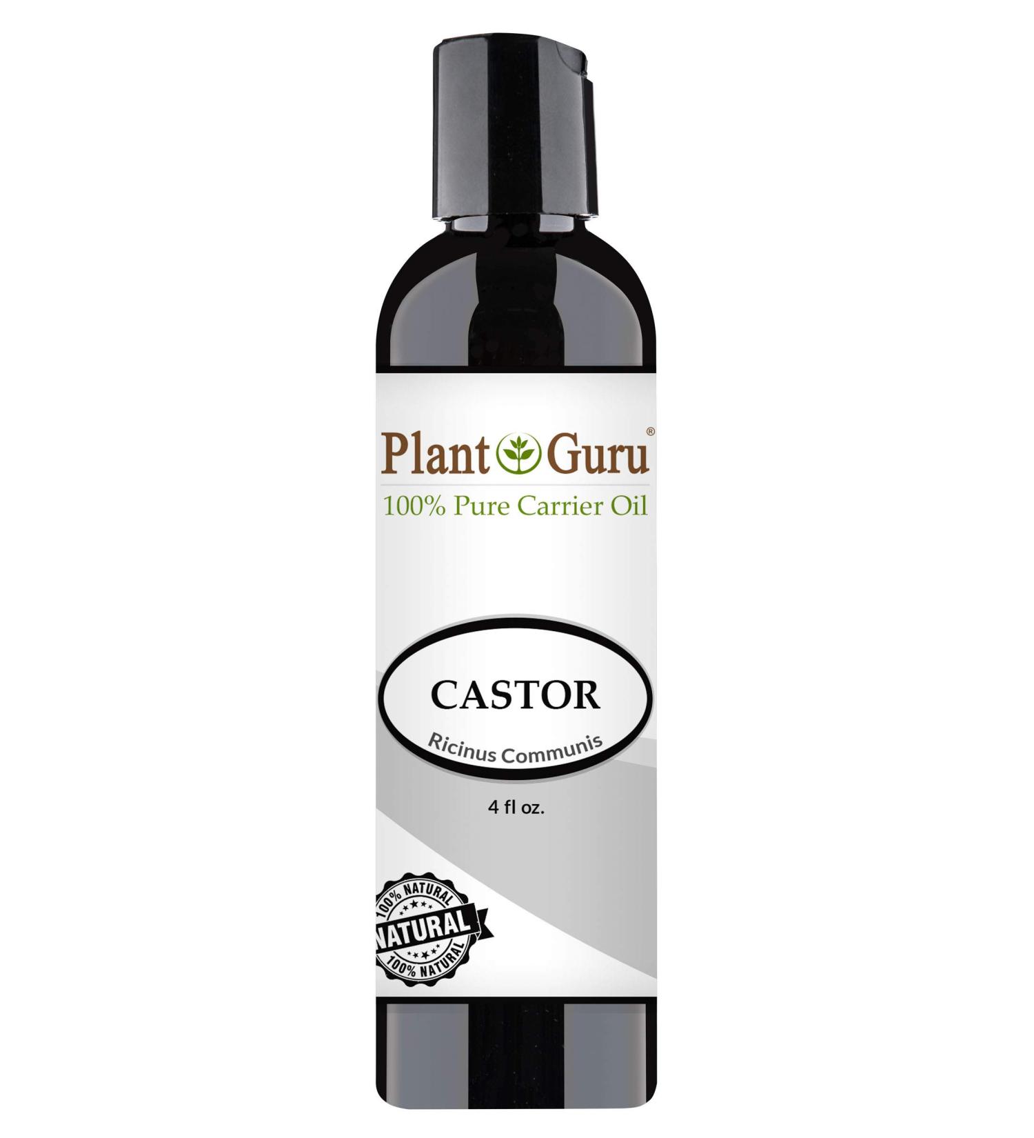 Castor Oil 4 oz Cold Pressed 100% Pure Natural Carrier - Skin  Face  Body  Eyebrows  Eyelashes  and Hair Growth Moisturizer  Hexane-Free. Great for DYI Creams  Lotions  Scalp Treatments  and Lip Balms