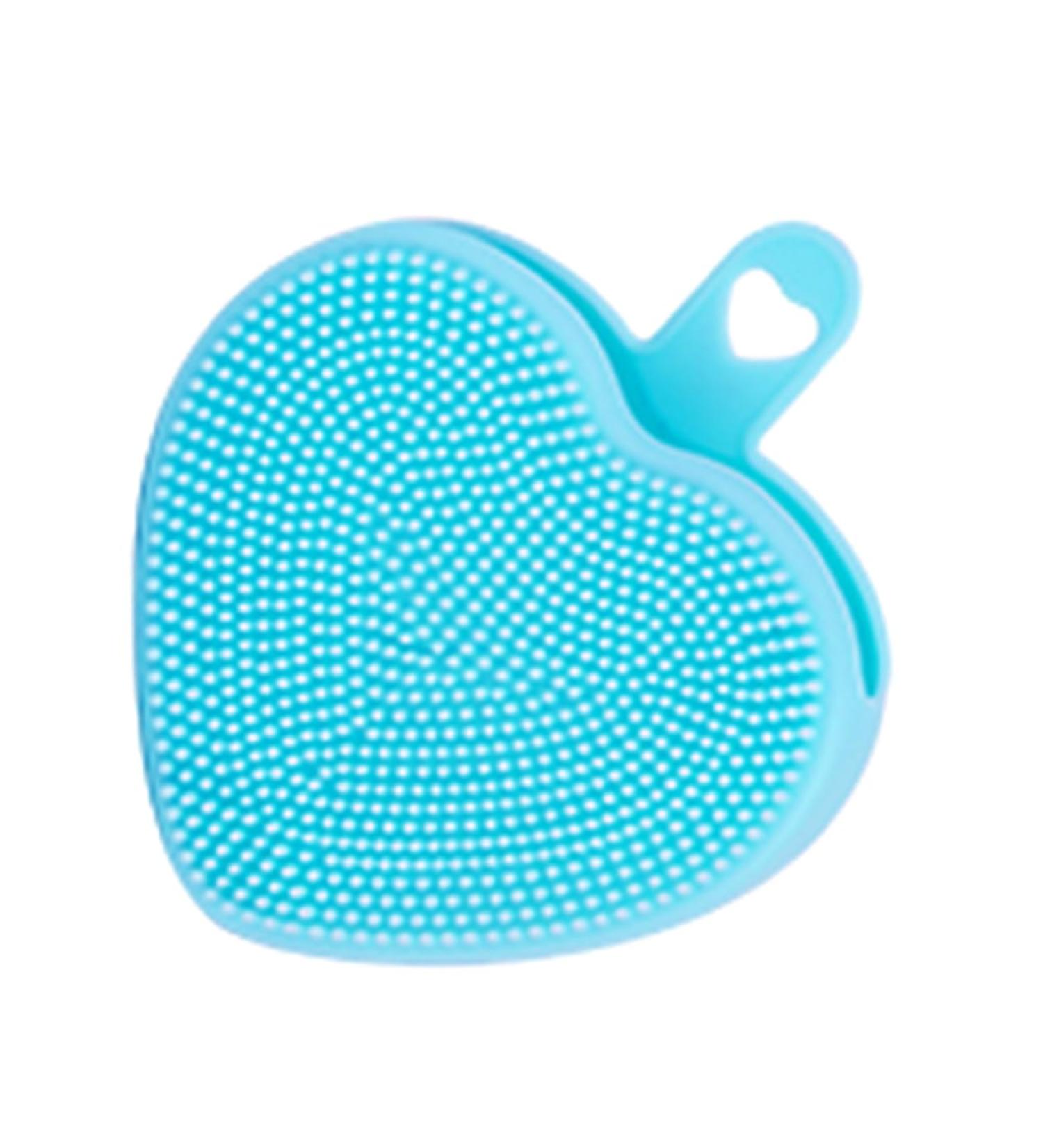 Handheld Facial Cleansing Brush Silicone Face Scrubber Heart Shaped Face Brush Manual Exfoliating Brush Double Side Face Brush Facial Exfoliator Heart-shaped Silica Gel Washbasin 9.8x8.4cm - Buy Online on GoSupps.com