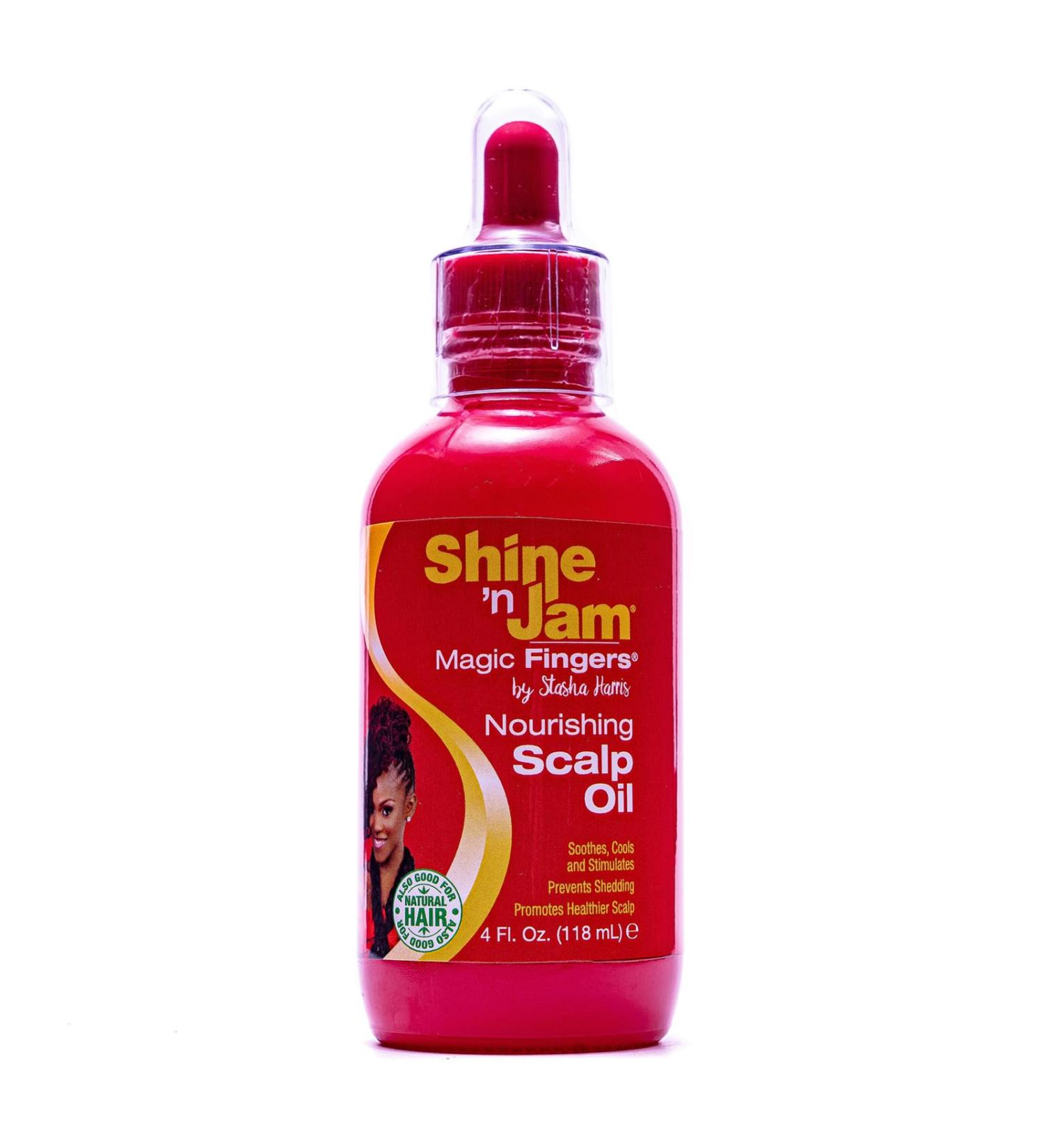 Ampro Shine-n-Jam Magic Fingers Nourishing Scalp Oil - Intensely Moisturizes and Soothes Dry or Sensitive Areas - Formulated with Natural Oils and Nutrients - Promotes Healthy Hair - 118 ml - Buy Online on GoSupps.com