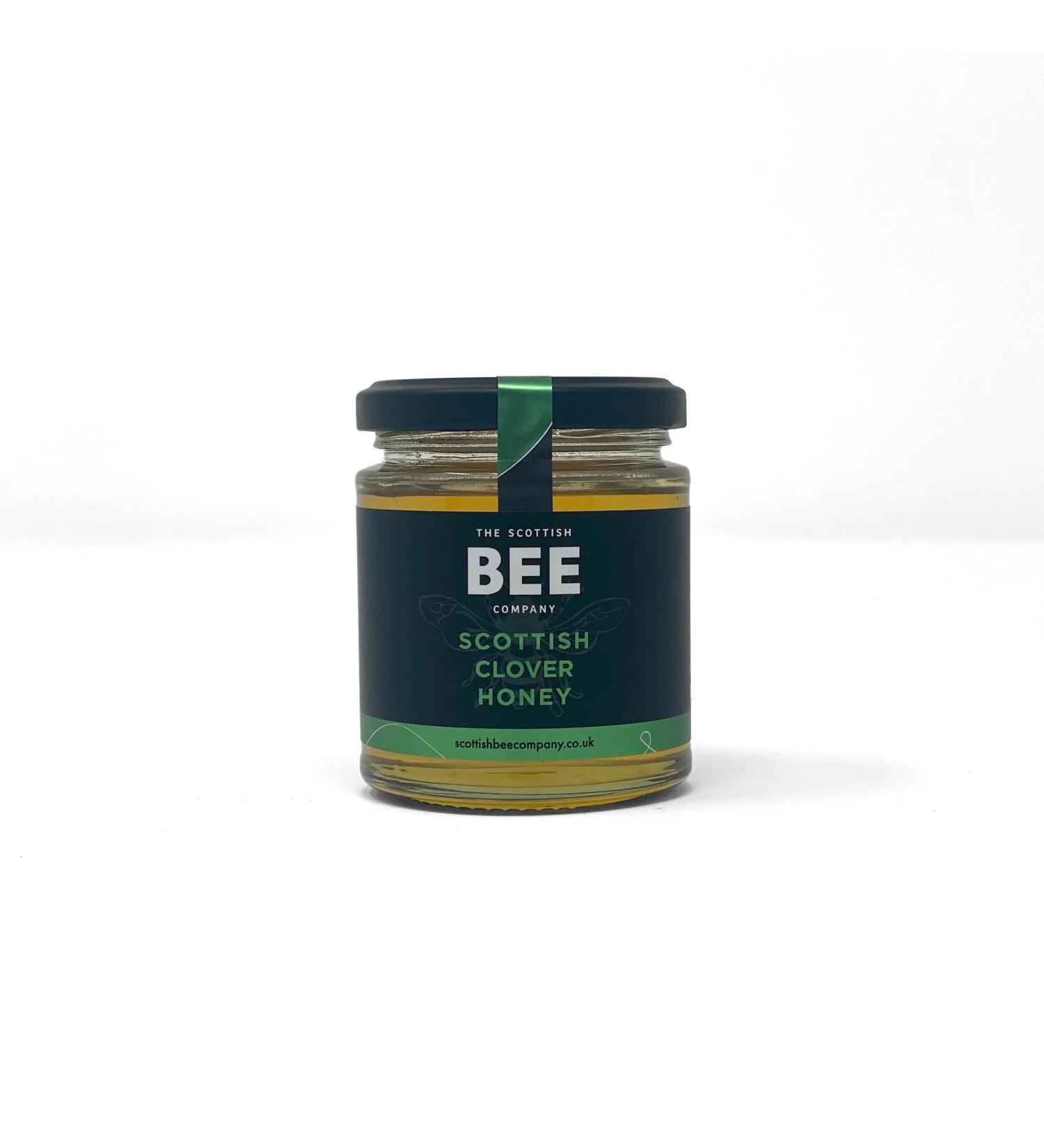 Scottish Clover Runny Honey 227g | The Scottish Bee Company | Natural UK-Made Sweet Honey - Buy Online on GoSupps.com