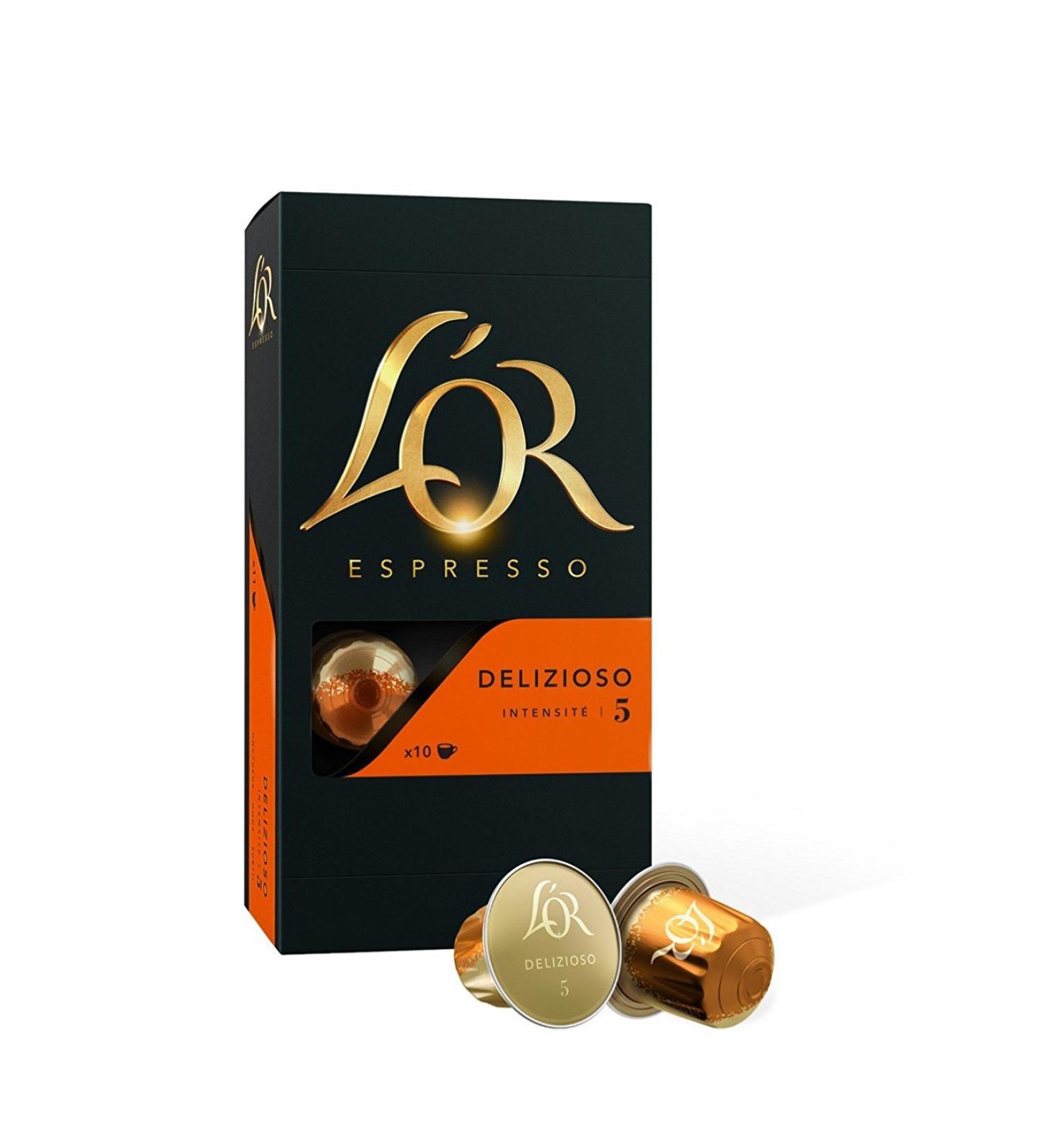 L'Or Espresso Caf - 200 Capsules Delizioso Intensit 5 - compatibles Nespresso * (lot de 20 x 10) 10 unit (Lot de 20)