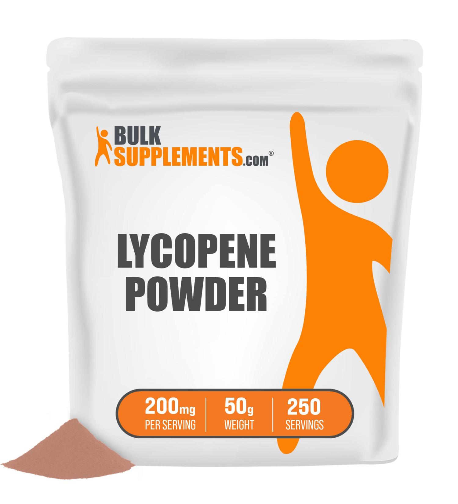 Lycopene Powder - Prostate Supplements for Men - Antioxidant & Heart Health Support - 50g - 1.76oz - Buy Online on GoSupps.com