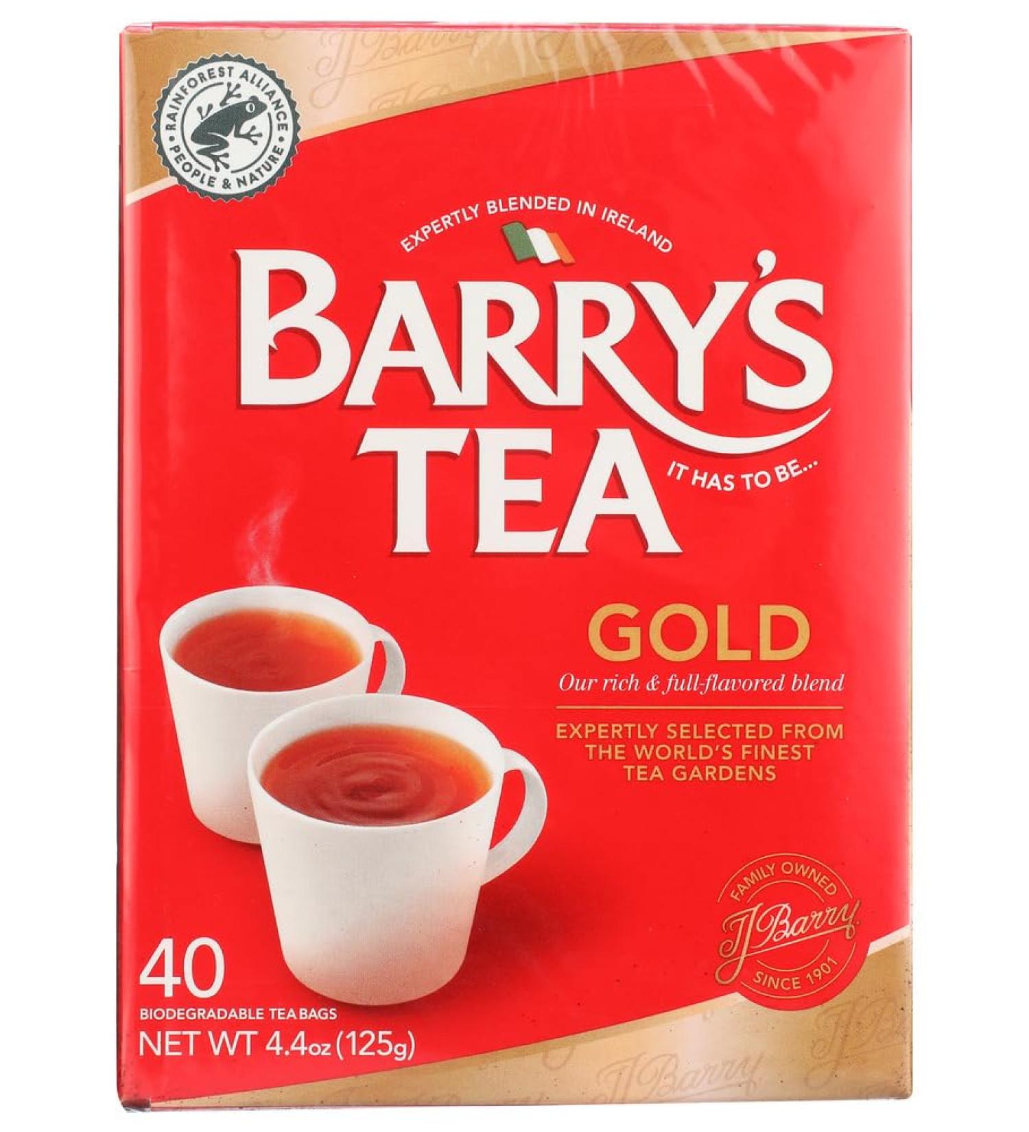 Barry's Tea Gold Blend 40s 125g - Pack of 2 - Buy Online on GoSupps.com
