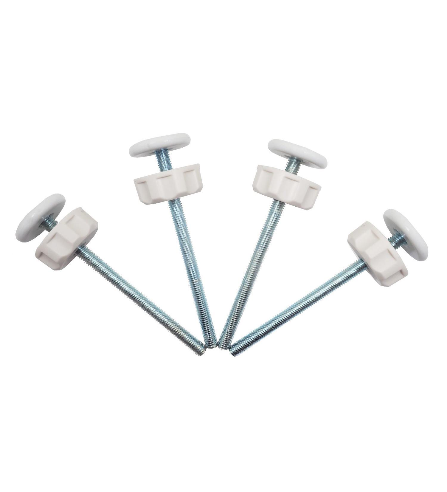 Baby Gate Guru Extra Long M8 Spindle Rods 4 Pack - Replacement Set for Pressure Mounted Gates - 8mm White - Buy Online on GoSupps.com
