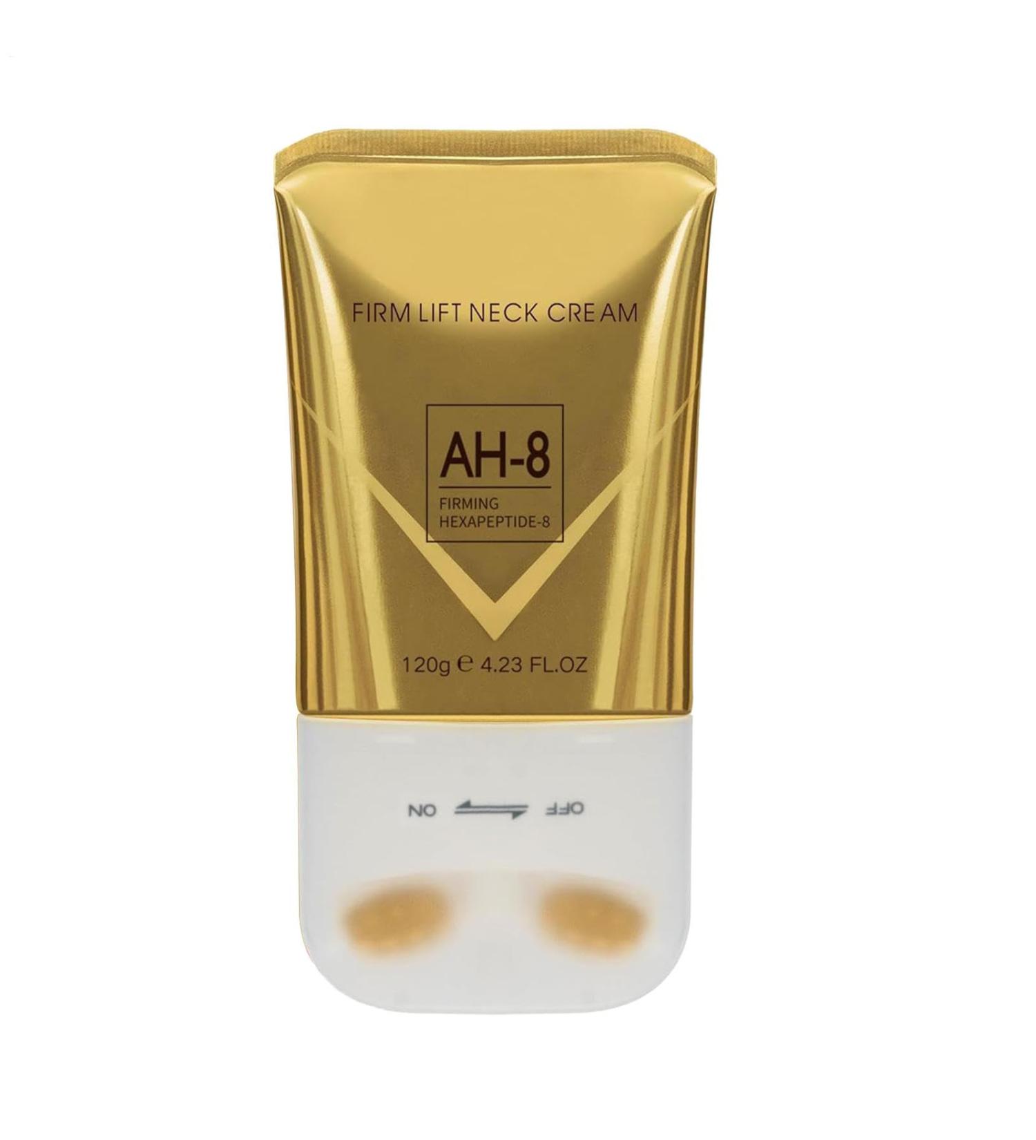  Yugugomo AH-8 Neck Firming Cream 120 ml firming cream with double roller to reduce wrinkles neck lines and sagging skin anti-wrinkle massage cream for the neck and d collet  - Buy Online on GoSupps.com