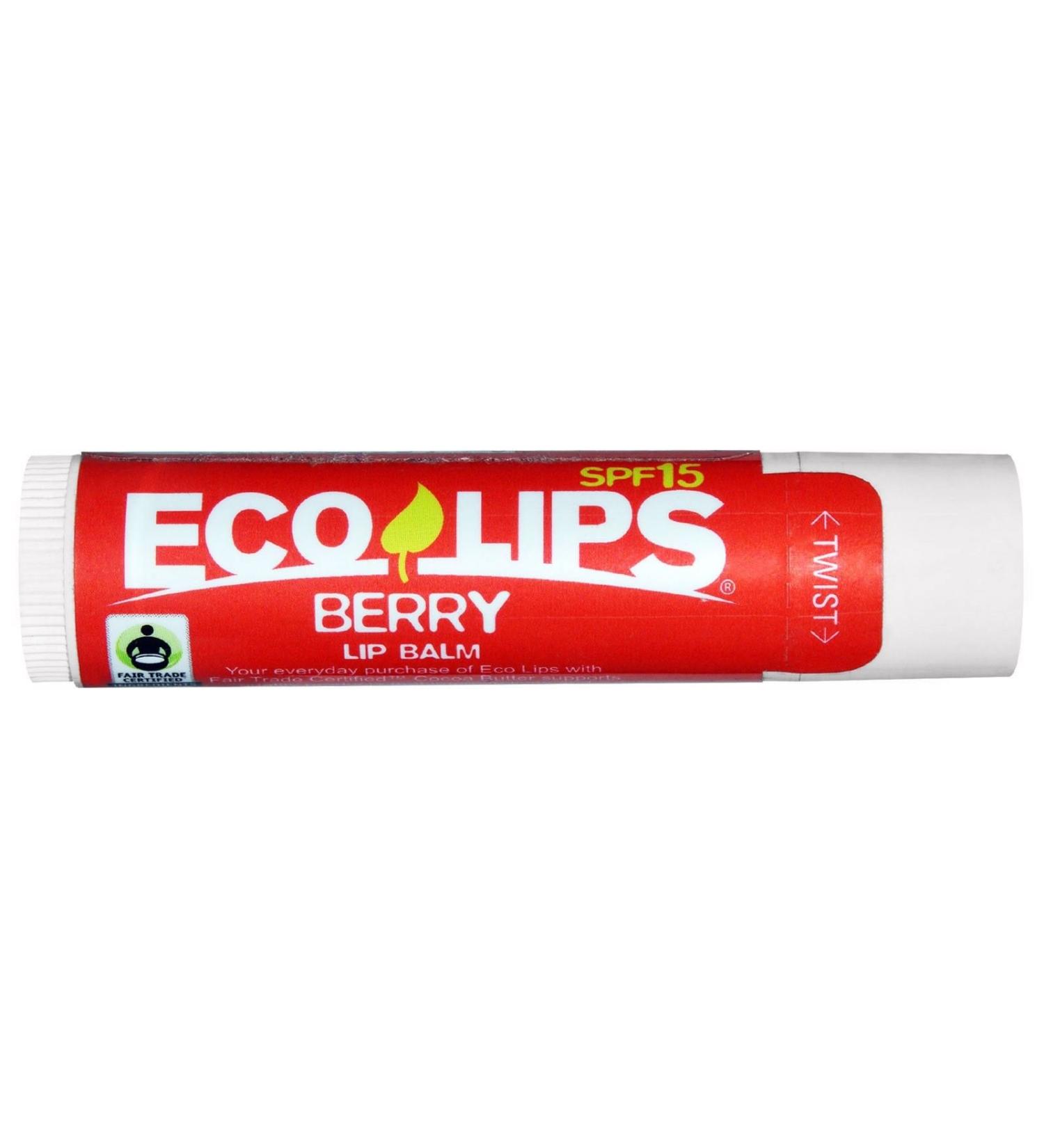 ECO LIPS Berry Lip Balm Spf 15 0.15 OZ