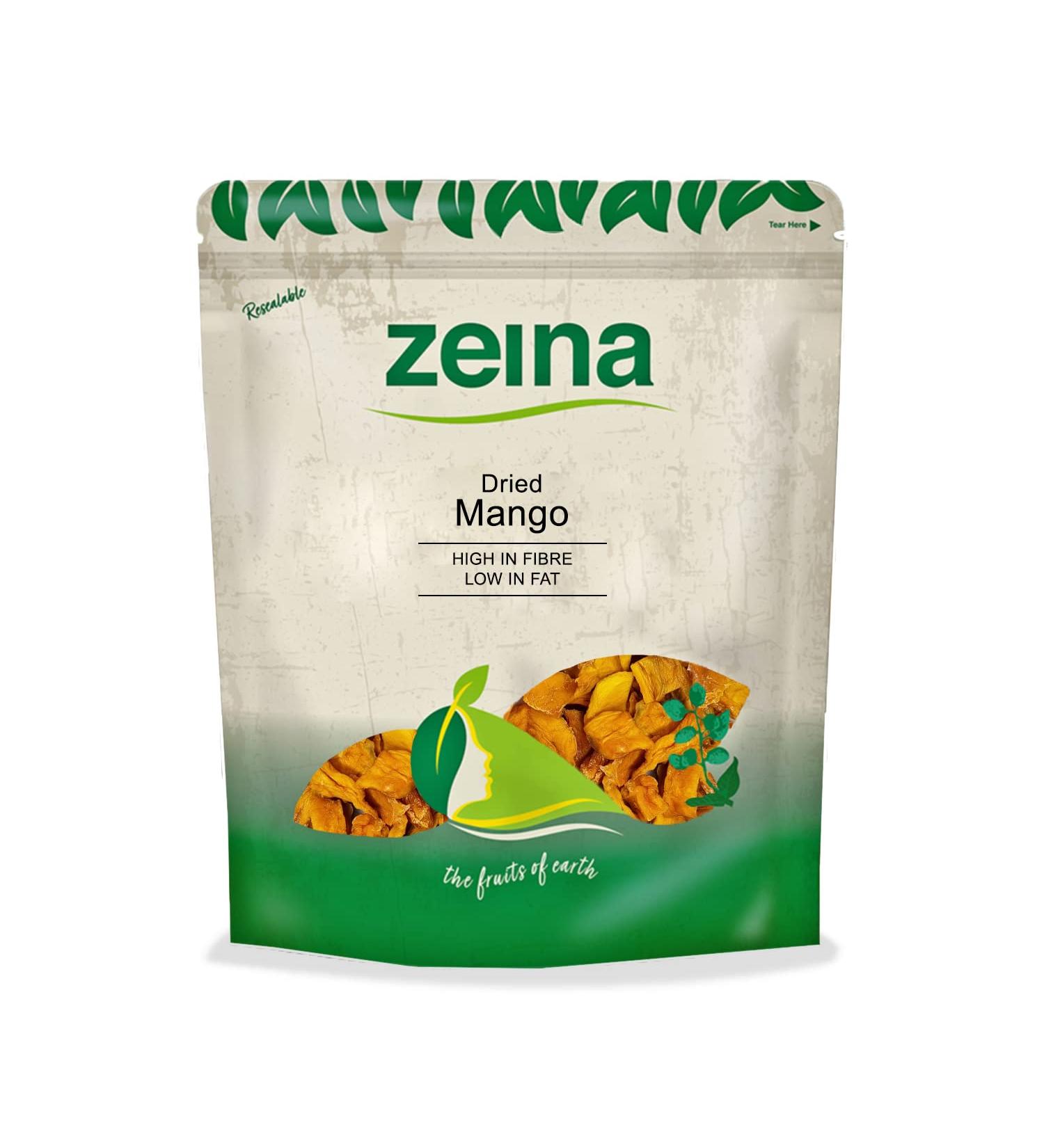 Zeina Dried Mango (700g) - High Fiber, Low Fat, Tropically Sweet Fruit Chunks - Resealable Zip - Healthy Snacking Option - Buy Online on GoSupps.com