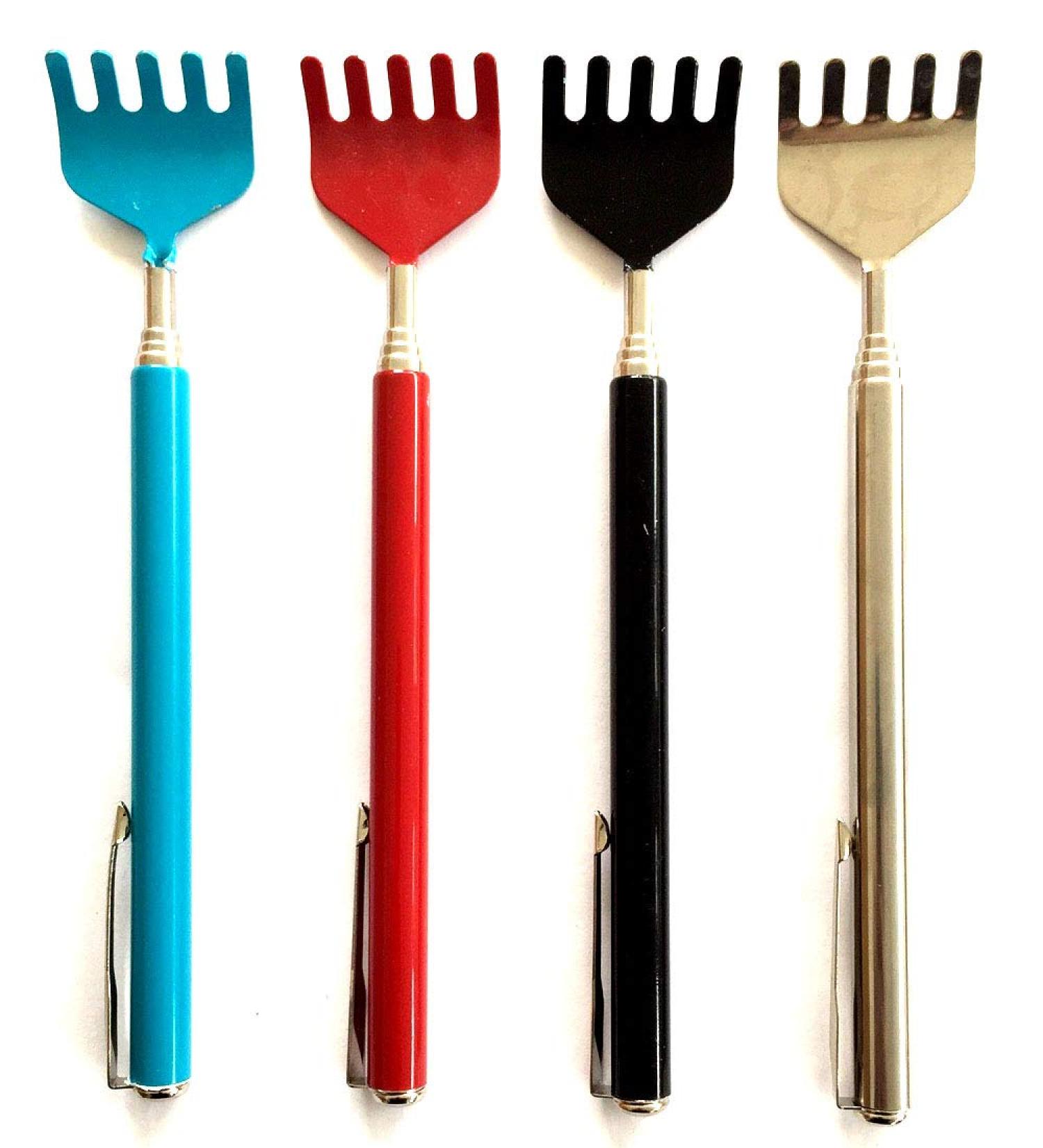 Set of 4 Extendable Telescopic Back Scratchers | 16.5-51 cm Metal Scratching Aid | International Shipping Available - Buy Online on GoSupps.com