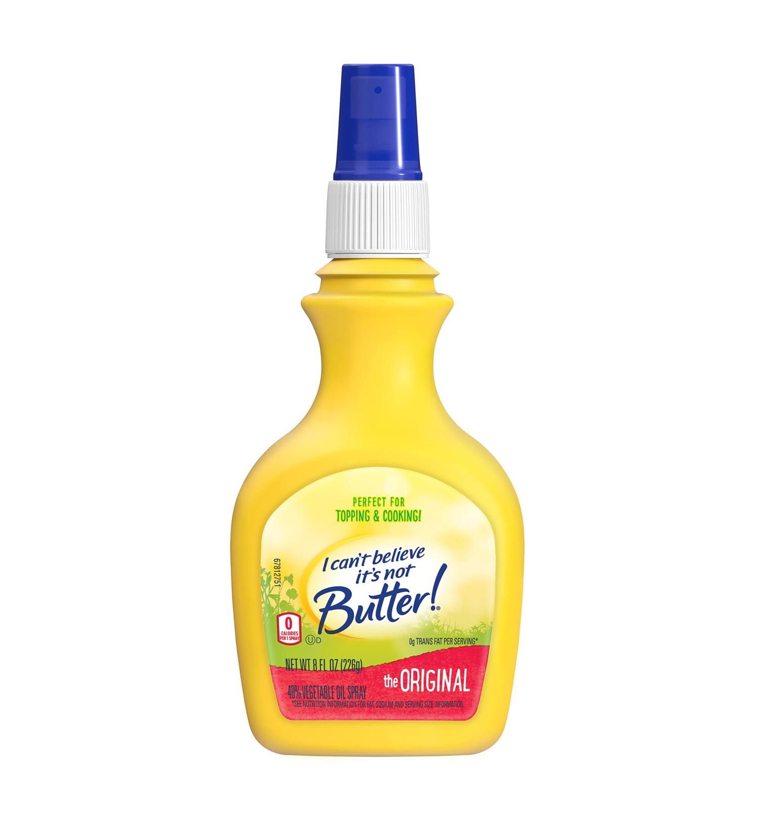 I Can't Believe It's Not Butter! Buttery Spray Original 8 oz - Shop Now for a Deliciously Realistic Alternative - Buy Online on GoSupps.com