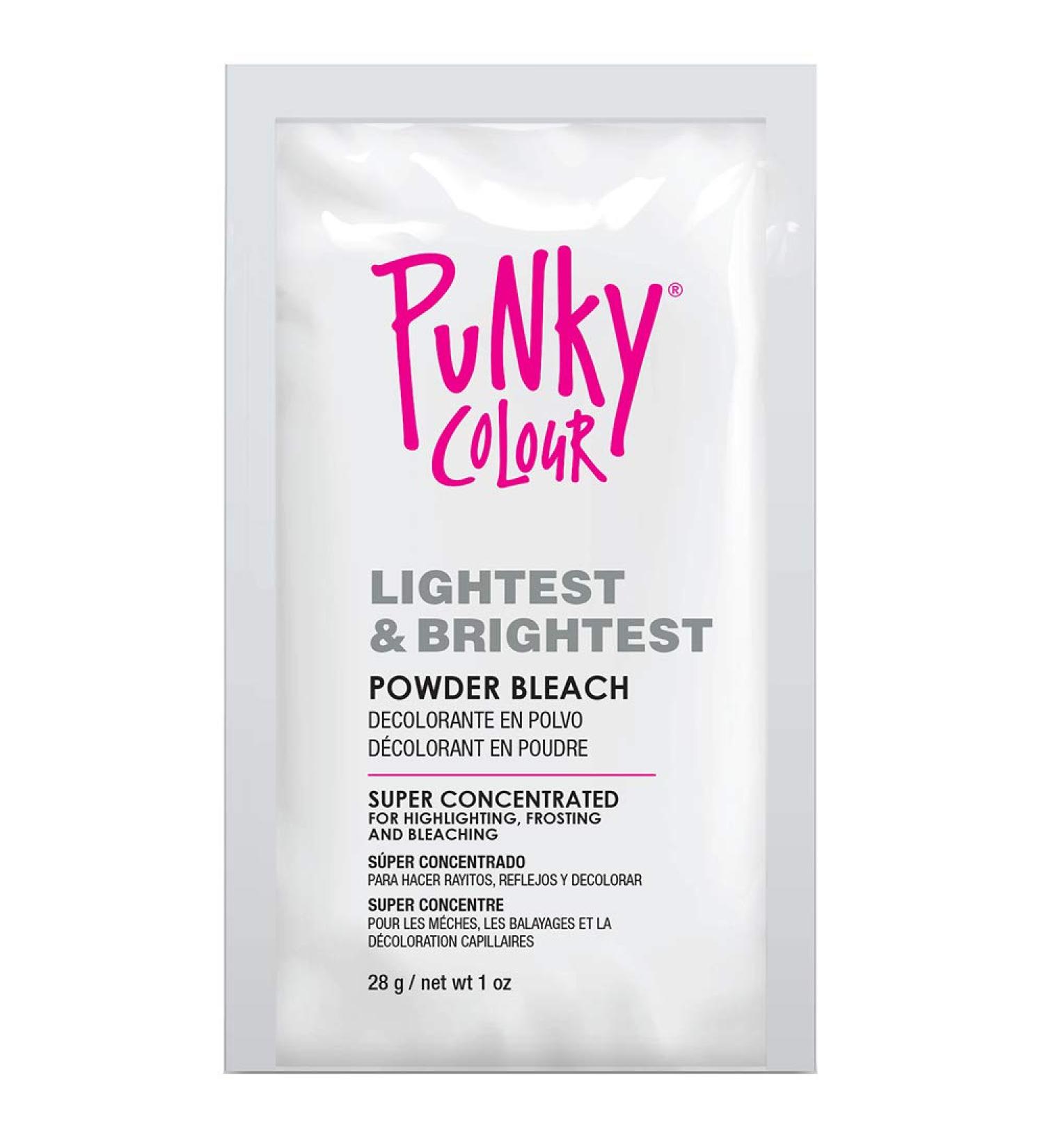 Punky Powder Bleach 28gm Pouch - Affordable Hair Lightener for Highlighting & Bleaching - Lifts up to 7 Levels - Buy Online on GoSupps.com