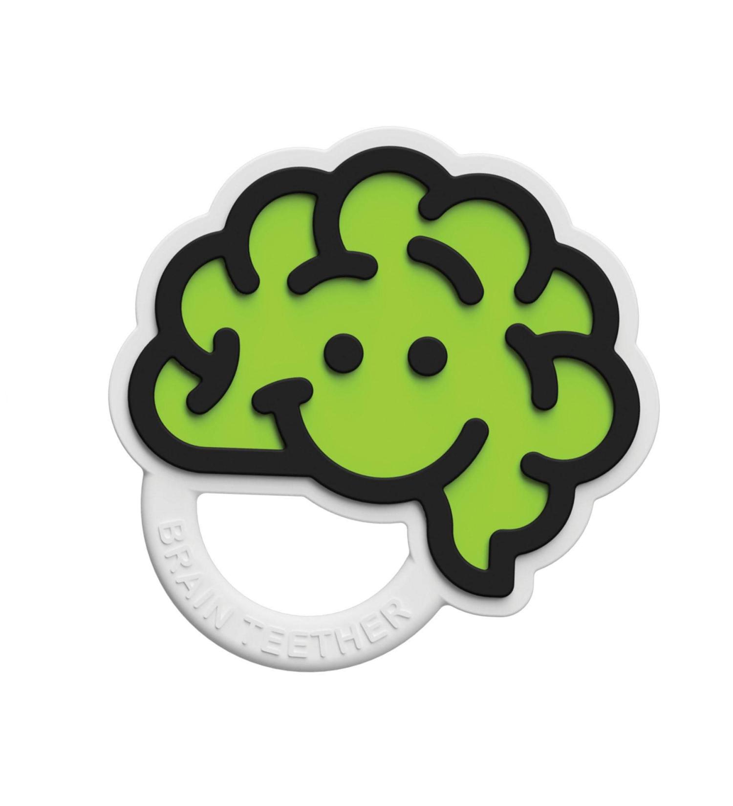 Fat Brain Toys Brain Teether - Green Baby Toy for Ages 0-2 | Educational Teething Toy - Buy Online on GoSupps.com