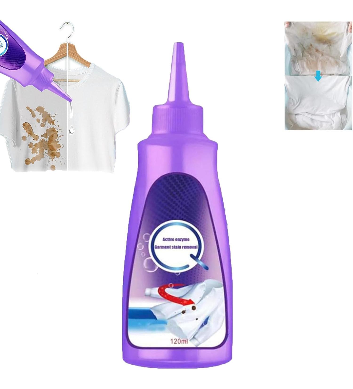 Homezo Laundry Stain Remover 2024 Active Enzyme Laundry Stain Remover Garment Stubborn Stain Cleaner Urcstyle Laundry Stain Remover Grease Stain Remover for Clothes (1 Pcs) - Buy Online on GoSupps.com