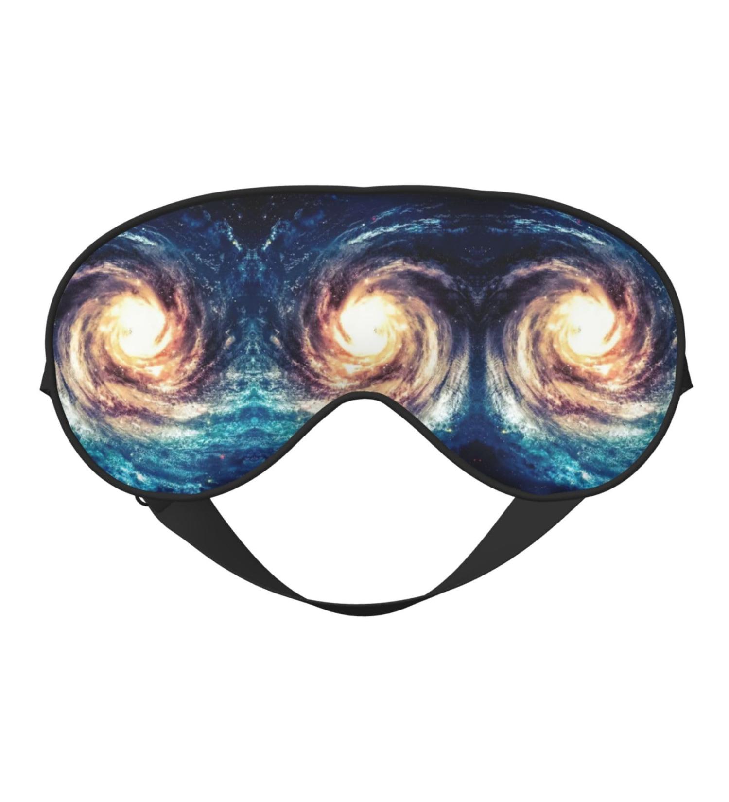 FoRes Universe Milky Way Galaxy Print Eye Mask - Light Blocking Adjustable Sleep Mask for Deep Rest - Unisex Adult Sleep Aid - Buy Online on GoSupps.com
