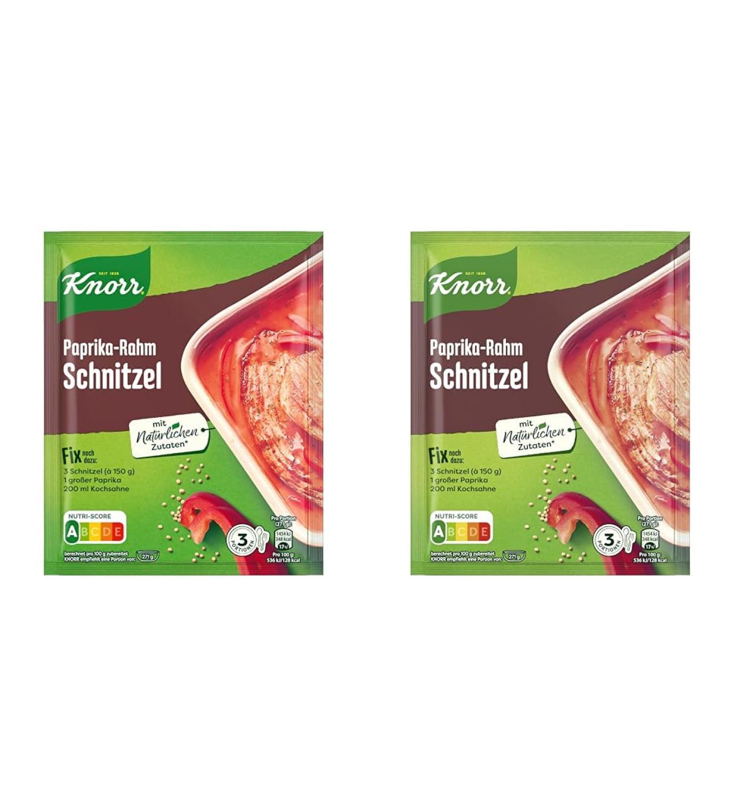 Buy KNORR FILM MISSION Paprika-Rahm Schnitzel - 43g (2 Pack) | Delicious & Natural Ingredients for Perfect Schnitzel | International Shipping - Buy Online on GoSupps.com