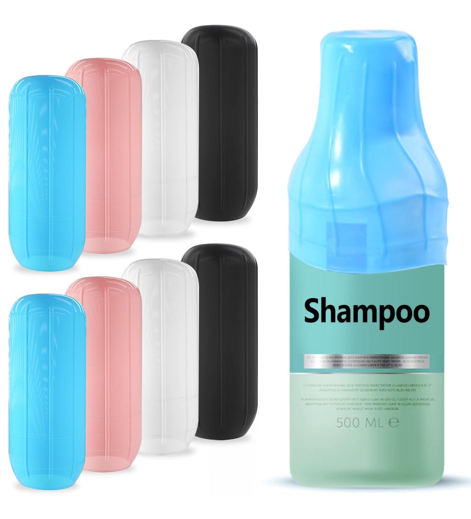 Ensfomte 8 Pack Elastic Leak Proof Sleeves - Blue Silicone Travel Container Accessories for Women - Buy Online on GoSupps.com