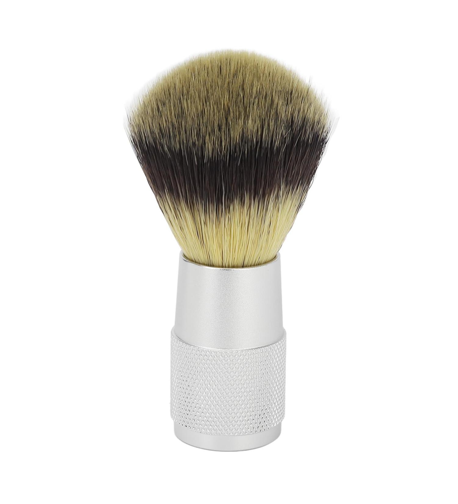 Professional Aluminum Alloy Razor Brush for Men - Quick Drying Synthetic Bristles Minimal Hair Loss & Perfect Foam - Buy Online on GoSupps.com