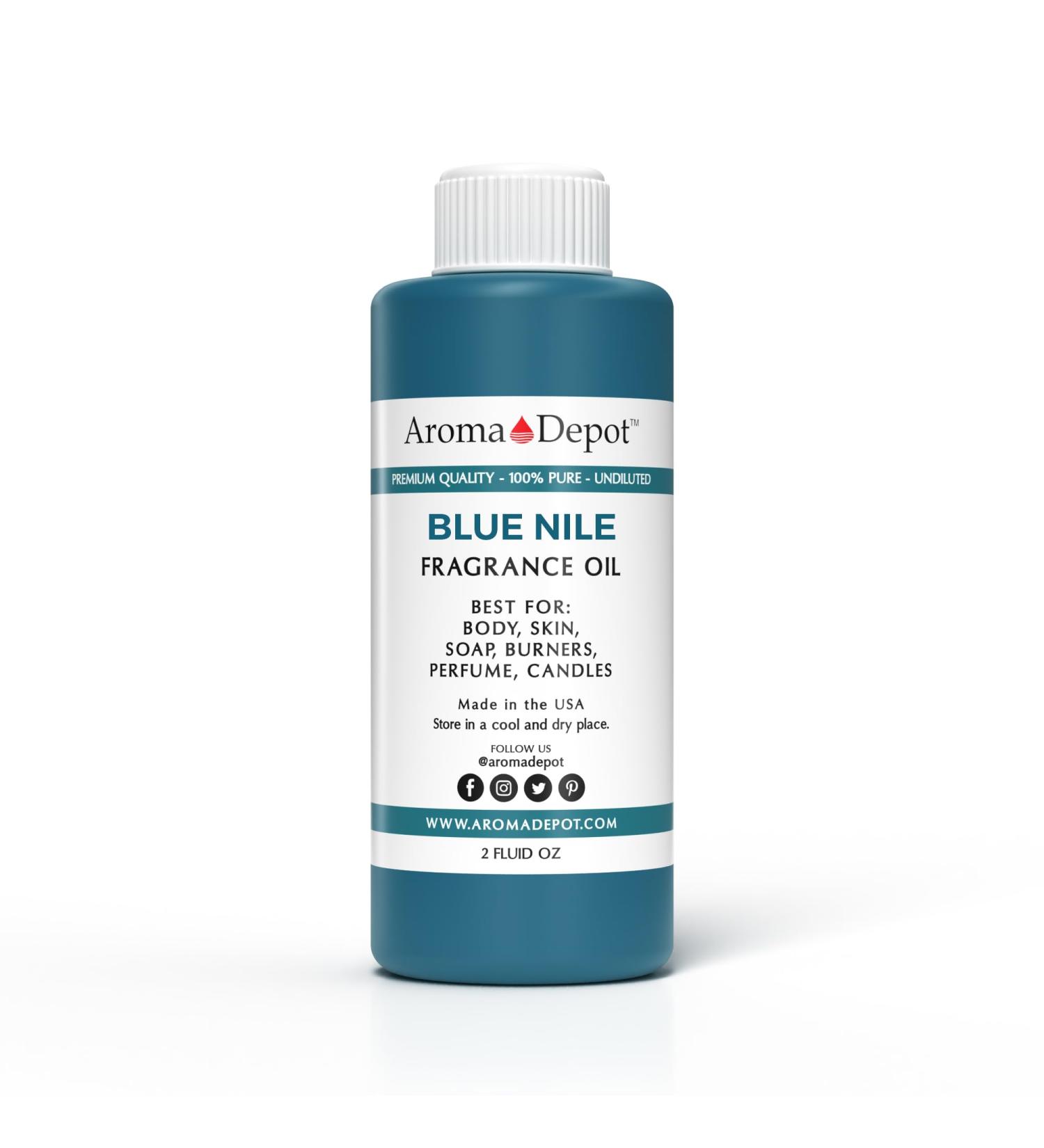 Aroma Depot Blue Nile Fragrance Oil 2 fl. oz - Perfume & Scented Oil for Soap Candle Making & Aromatherapy - Ideal for DIY Lotions & Creams - Buy Online on GoSupps.com