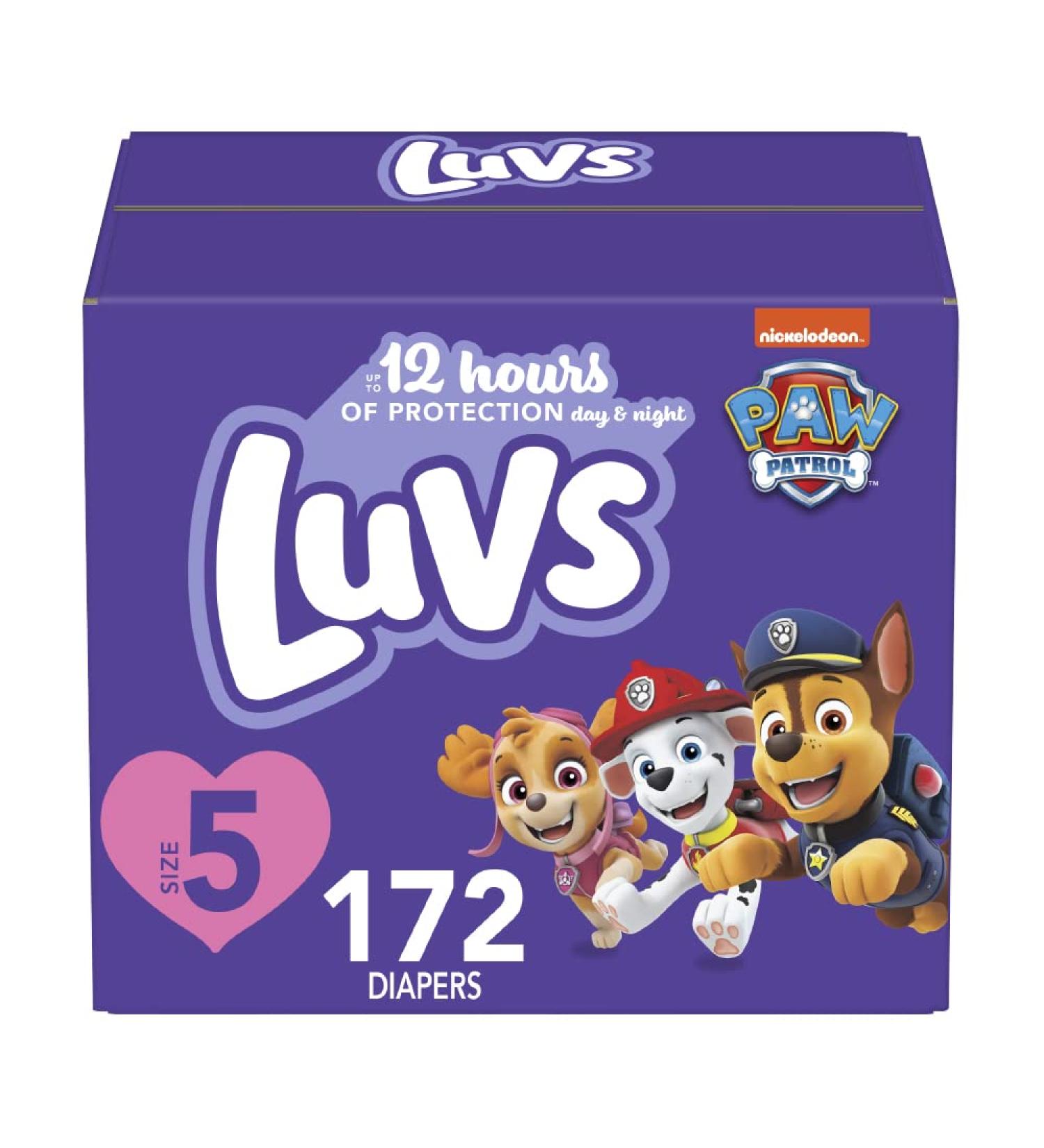 Luvs Pro Level Leak Protection Diapers Size 5 - 172 Count Economy Pack | Pack of 1 - Buy Online on GoSupps.com