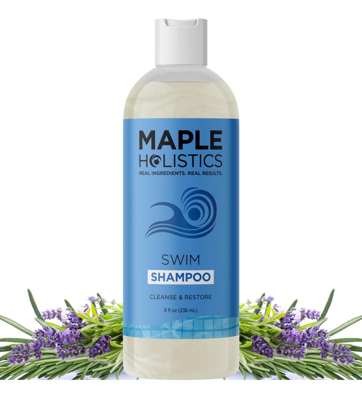 After Swim Shampoo for Kids & Adults - Chlorine Removal Clarifying Shampoo with Tea Tree & Rosemary - Gentle Swim Shampoo for Swimmers - Buy Online on GoSupps.com