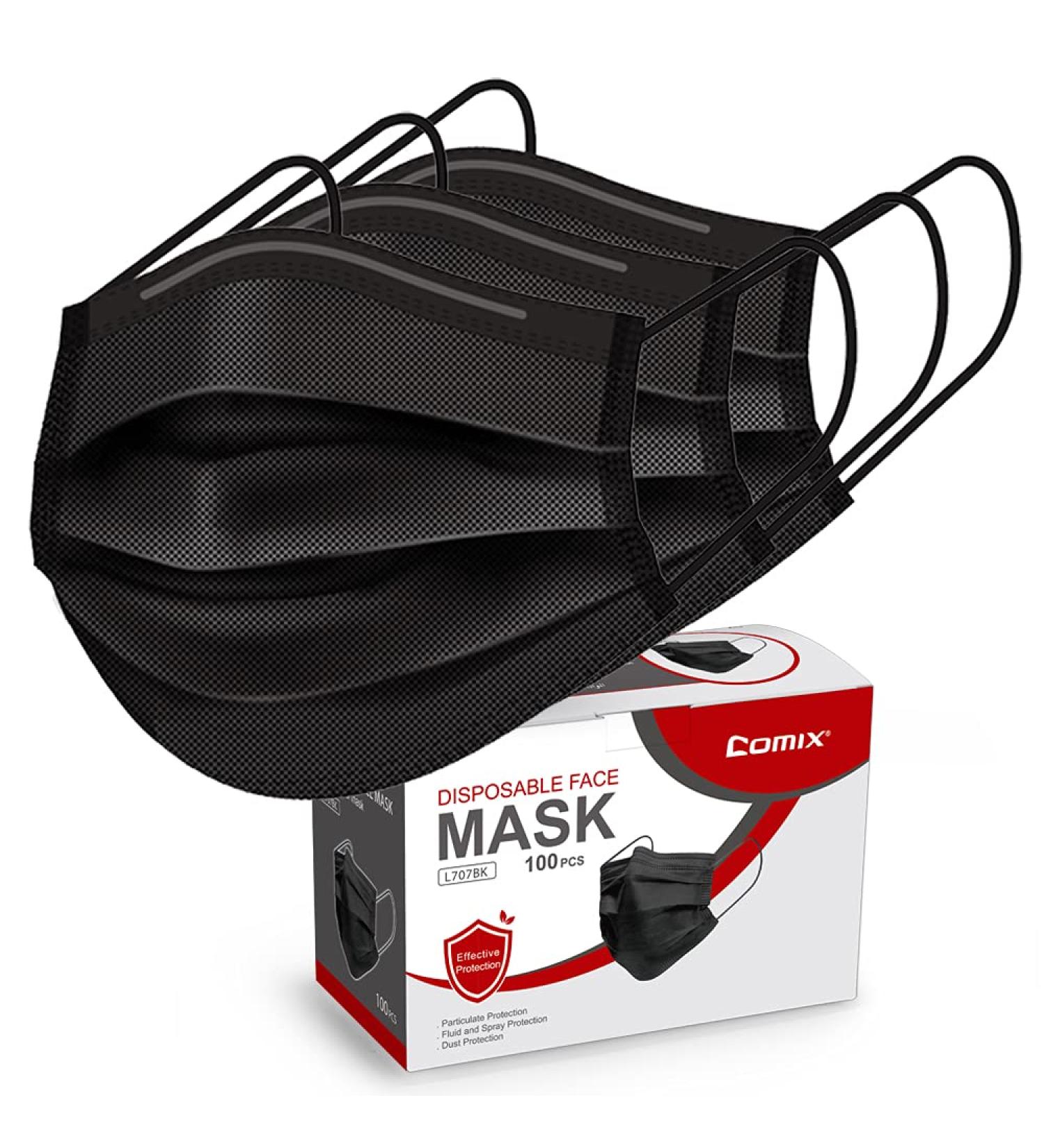 Comix Disposable 3-Layer Adult Face Masks - Pack of 100 | Superior Protection - Buy Online on GoSupps.com