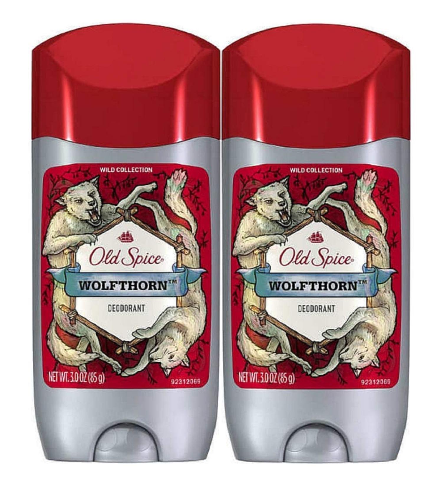 OLD SPICE Wild Collection Wolfthorn Deodorant - 3 Oz (2 Pack) | Best International Shipping - Buy Online on GoSupps.com