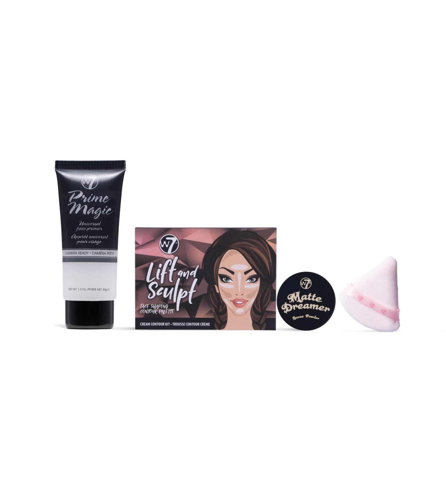 W7 Prime Magic Set - 4 Piece Makeup Bundle for Perfect Contouring & Face Powder - International Shipping Available - Buy Online on GoSupps.com