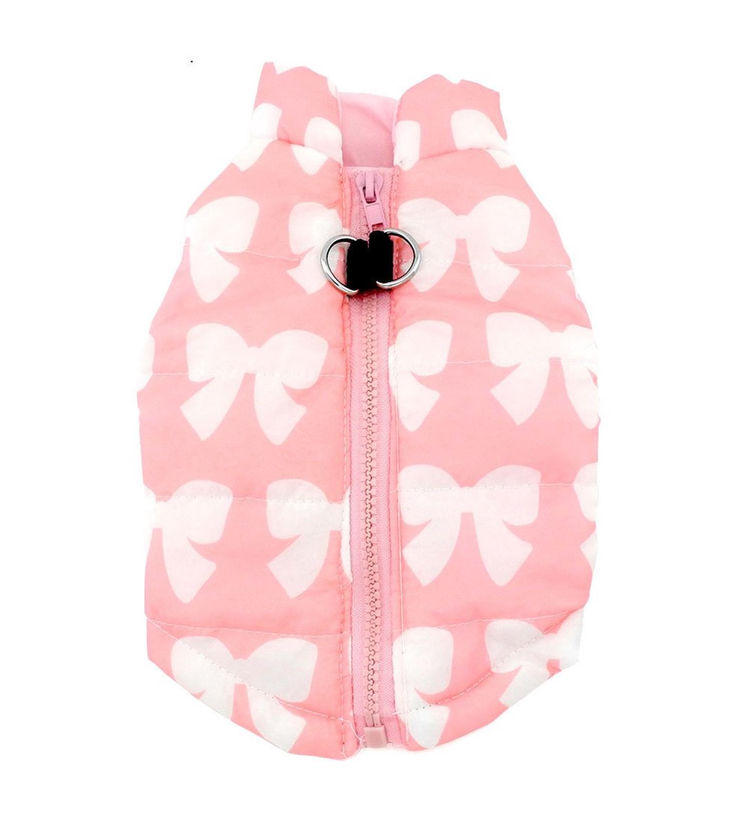 Smalllee Lucky Store Waterproof Dog Jacket - Cozy Winter Coat for Small Dogs & Cats (Chihuahua Shih Tzu) - Pink Loop Design - Buy Online on GoSupps.com